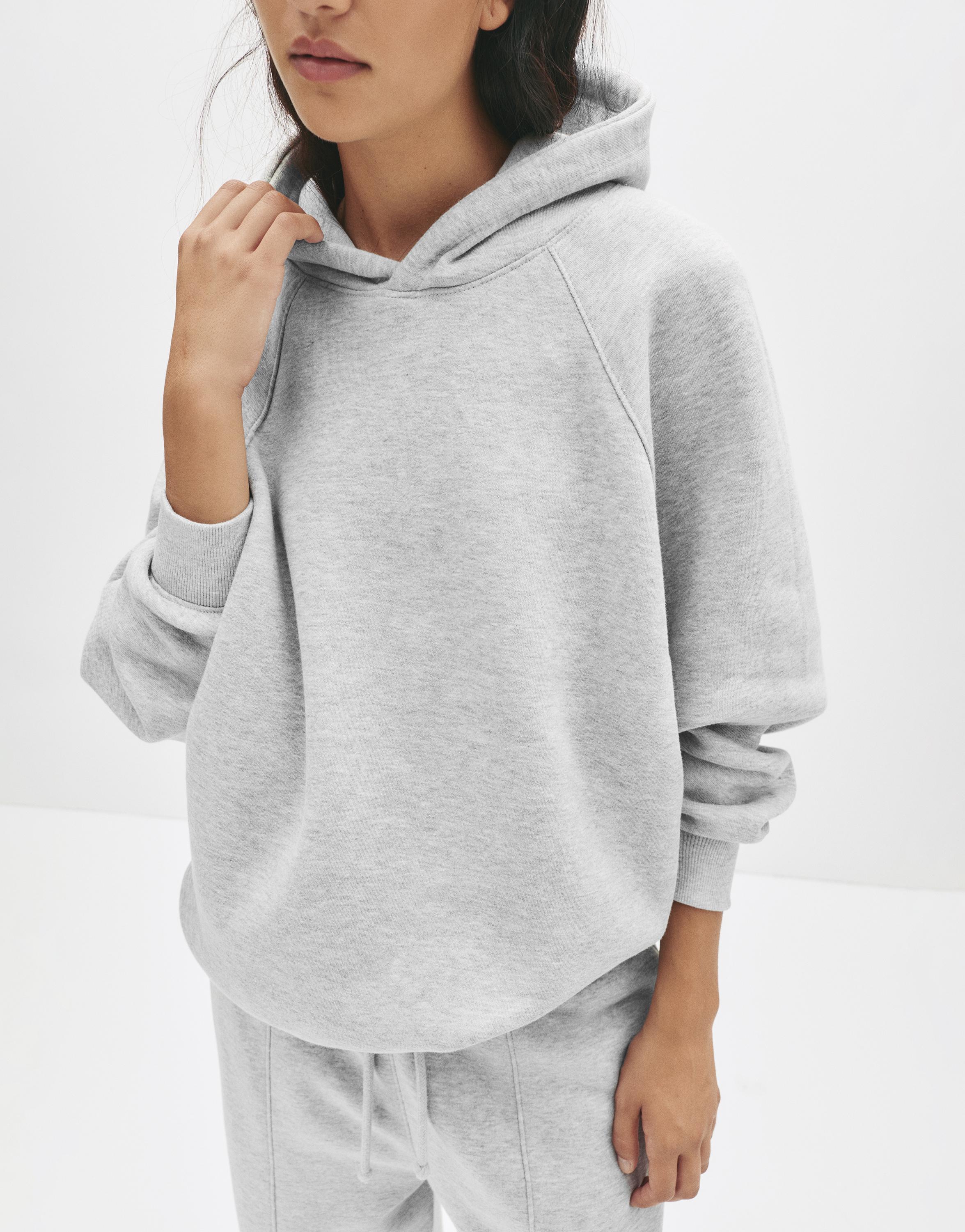 Oversize kapüşonlu sweatshirt - Görsel 25