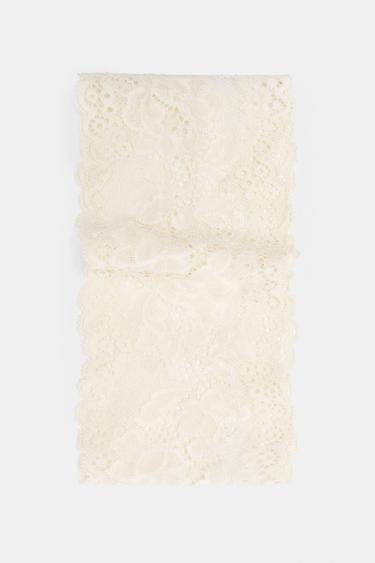 Stretch lace headband — White 4
