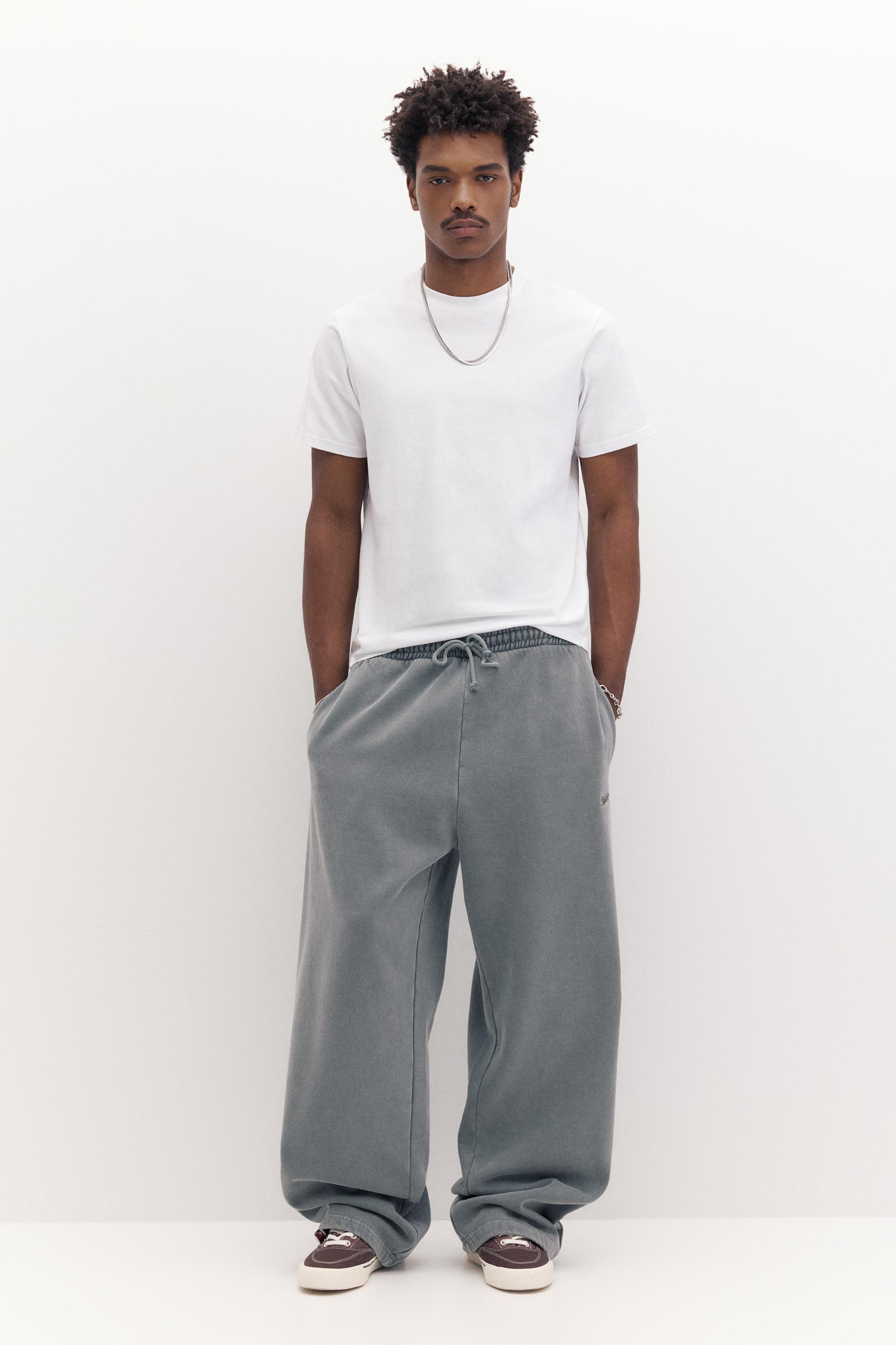 Basic kısa kollu pamuklu tişört - Görsel 4