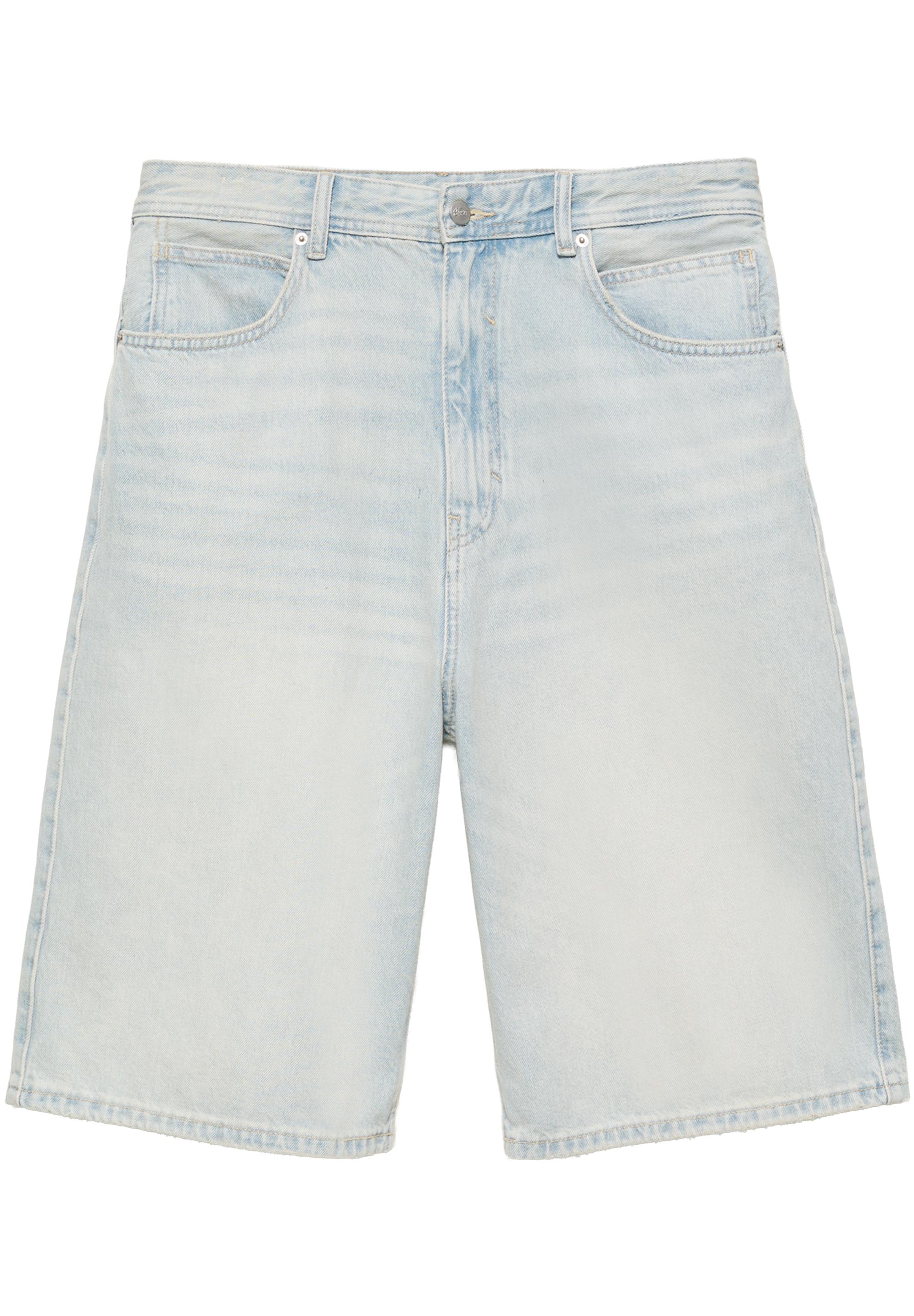STWD skater denim Bermuda shorts — Pale indigo