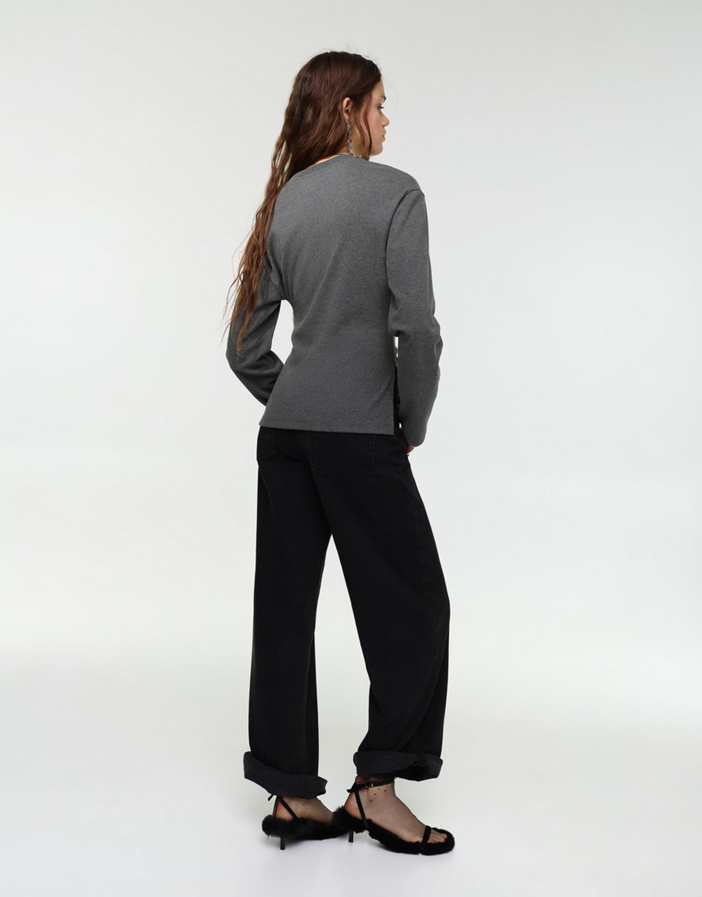 Uzun kollu aplike top - Görsel 10