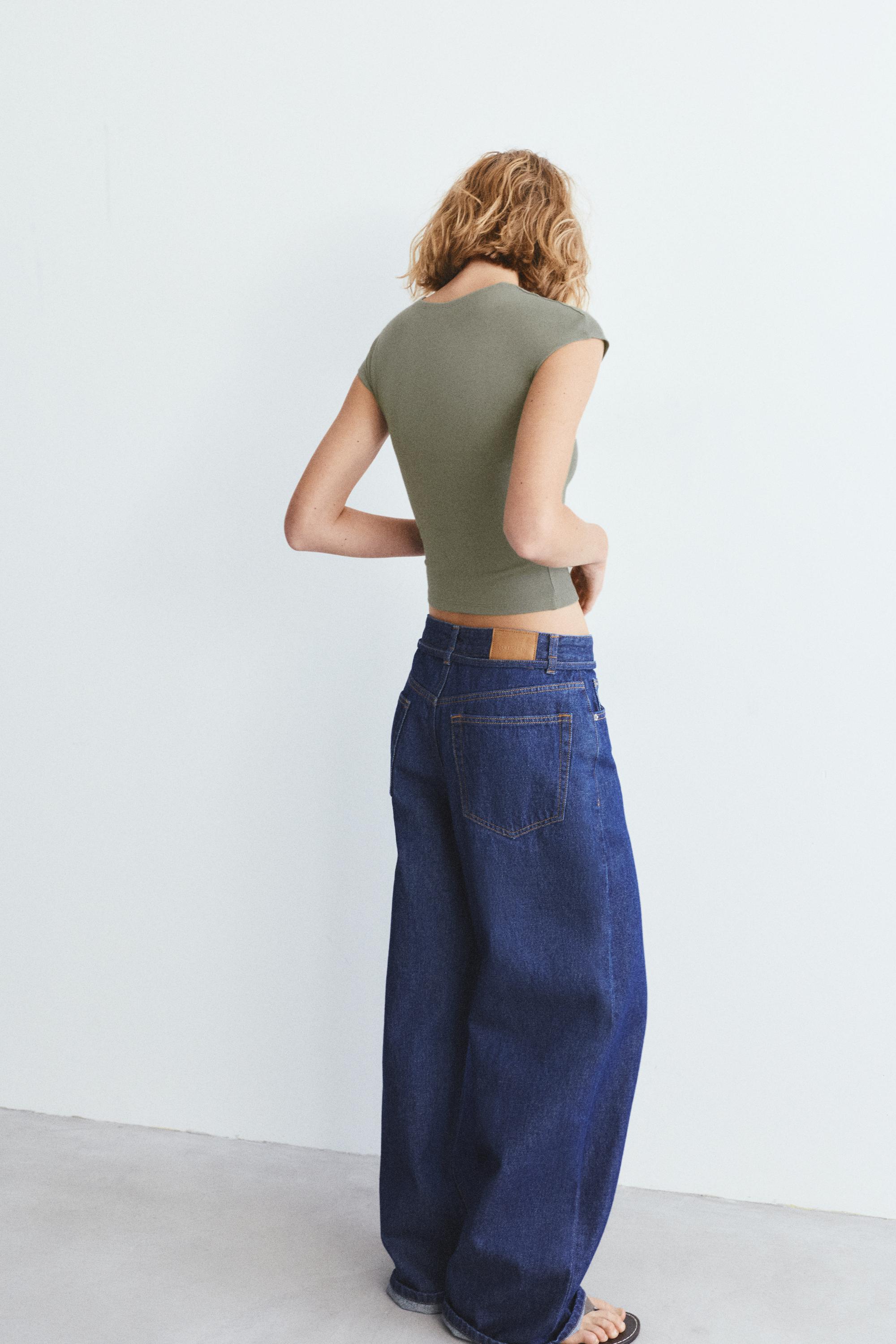 Fitted short sleeve T-shirt — Khaki