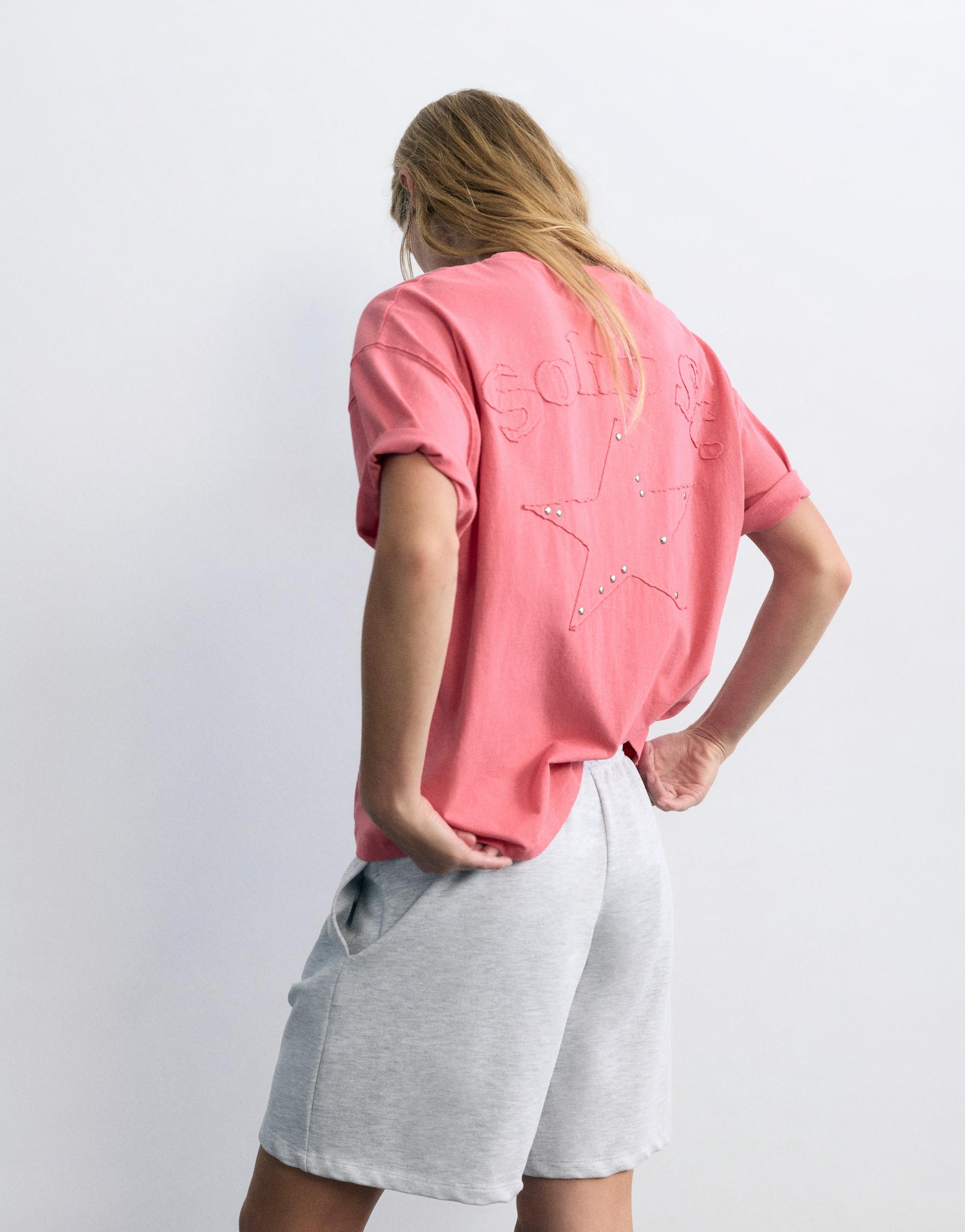 Oversize Soho Street graphic T-shirt — Pink