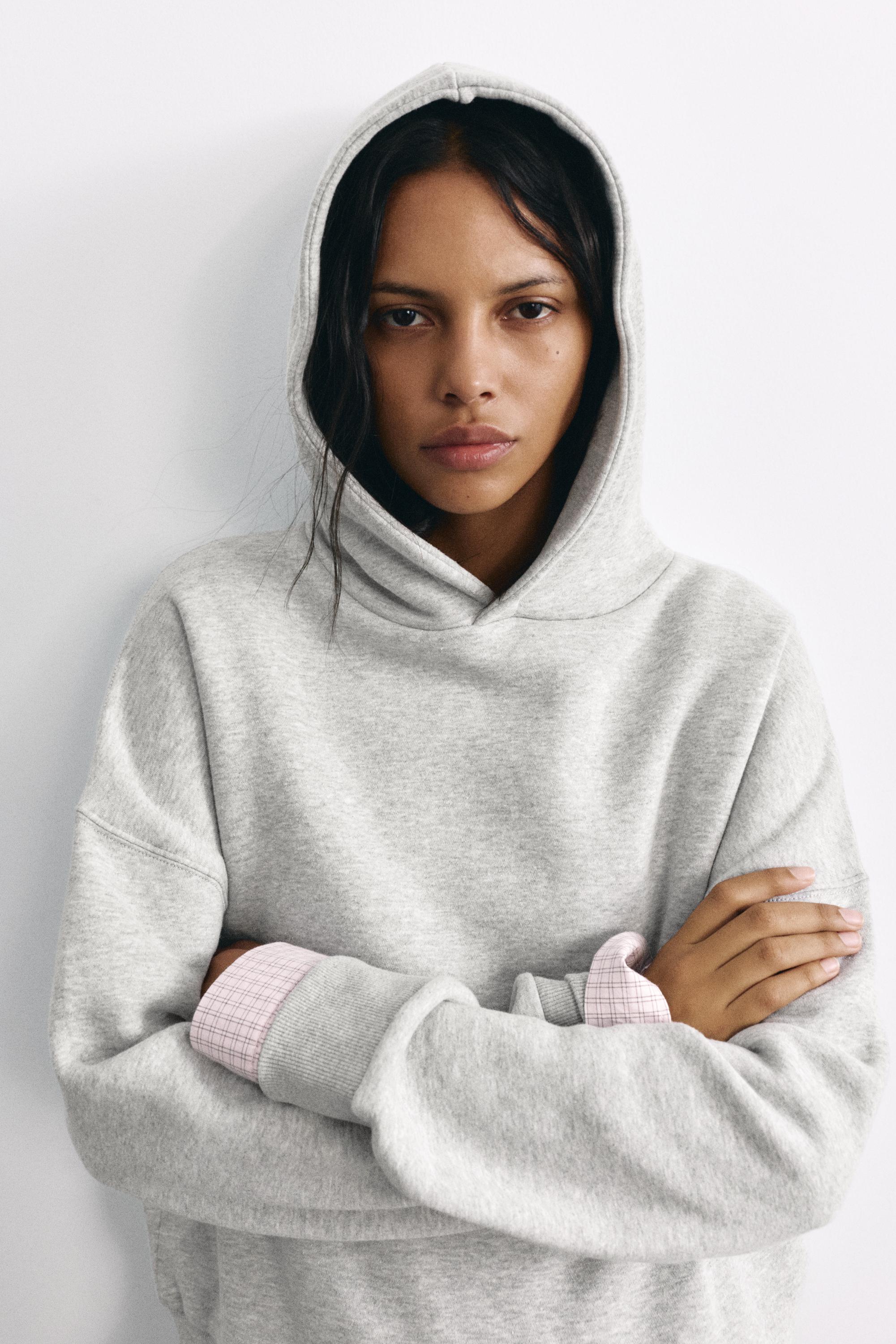 Combined hoodie — Grey marl