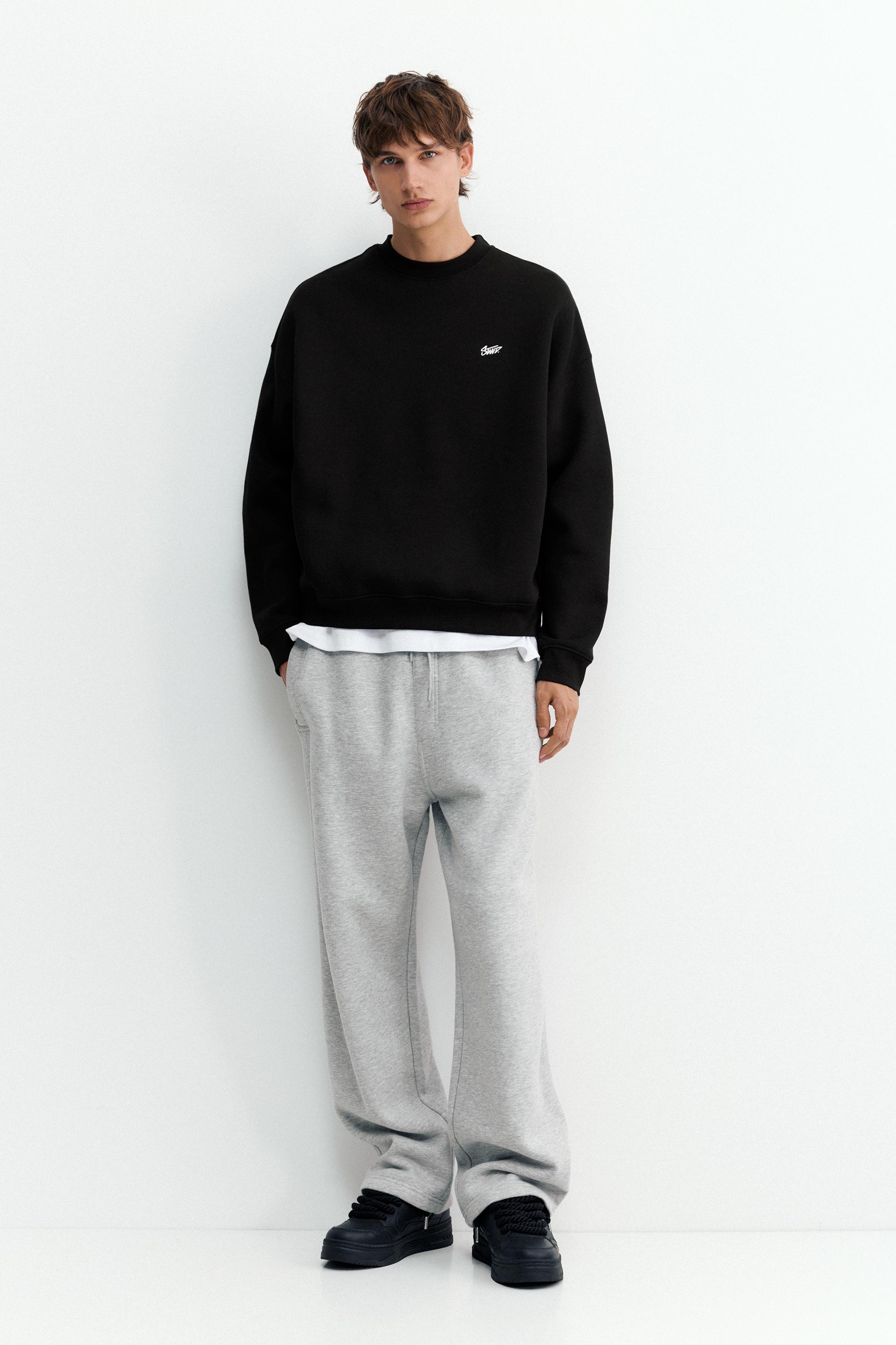 STWD boxy sweatshirt — Black