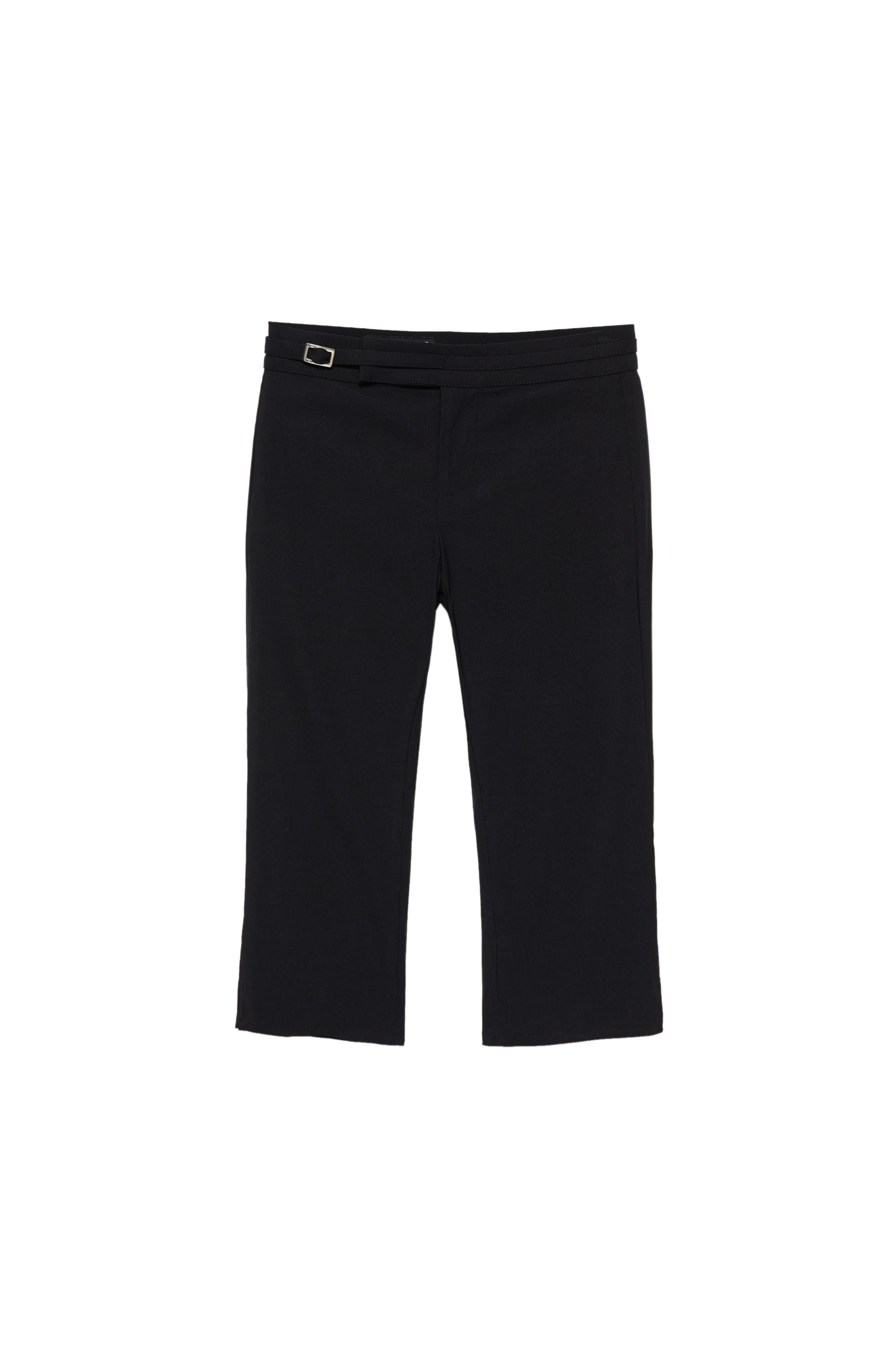 Pull&Bear Kemerli kapri pantolon görsel 5