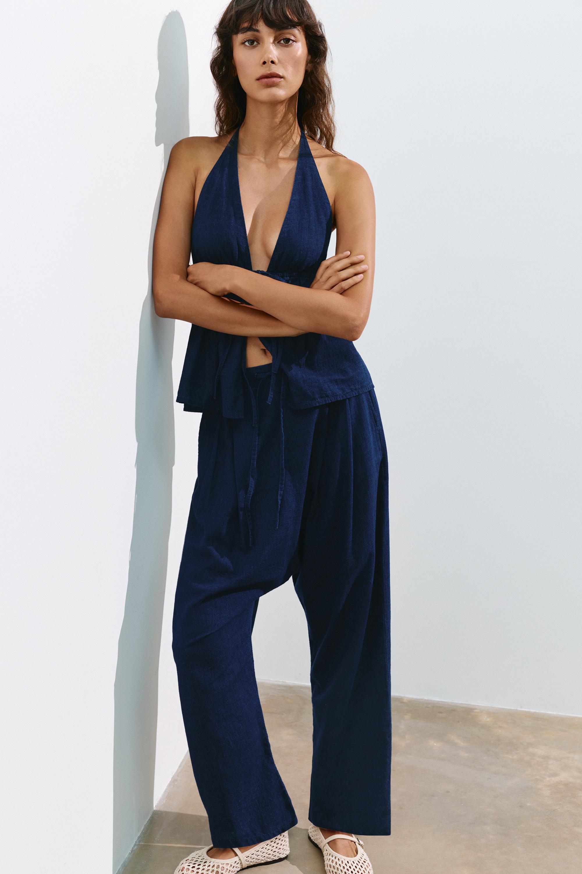 Fluid baggy jeans — Dark blue