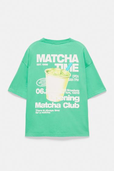 STWD Matcha Club graphic T-shirt — Green 7