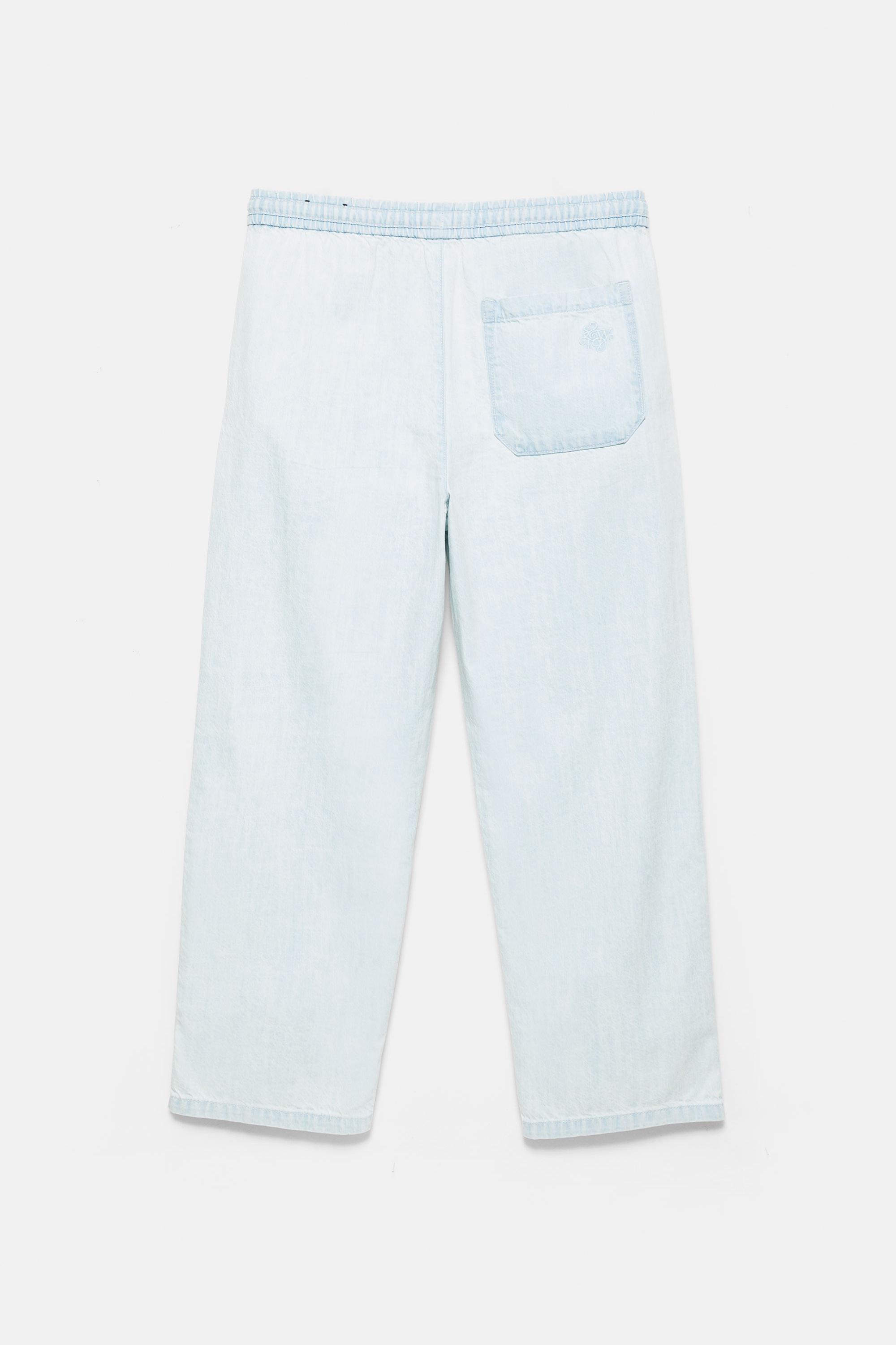Denim joggers — Pale blue