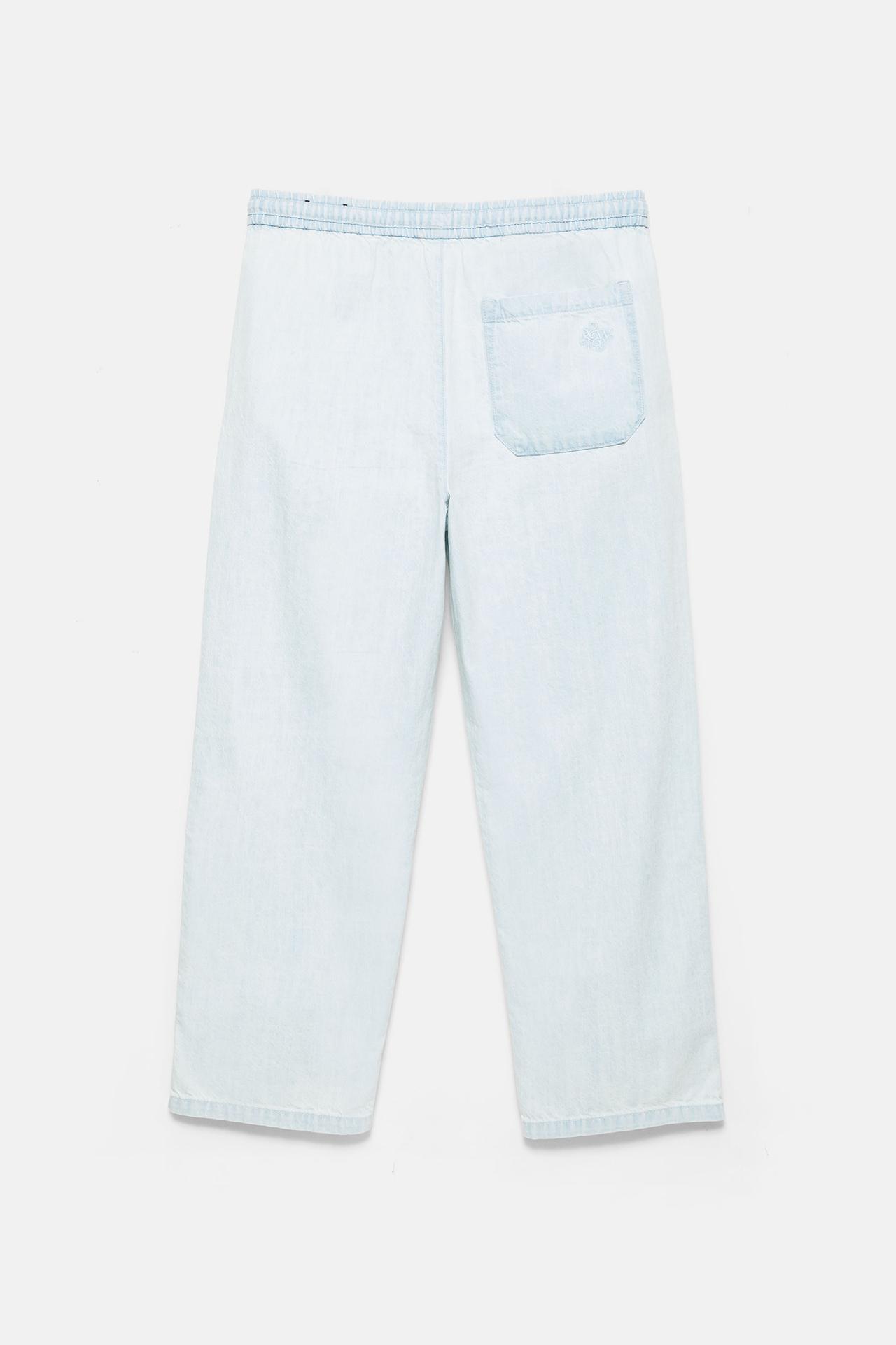 Denim joggers — Pale blue
