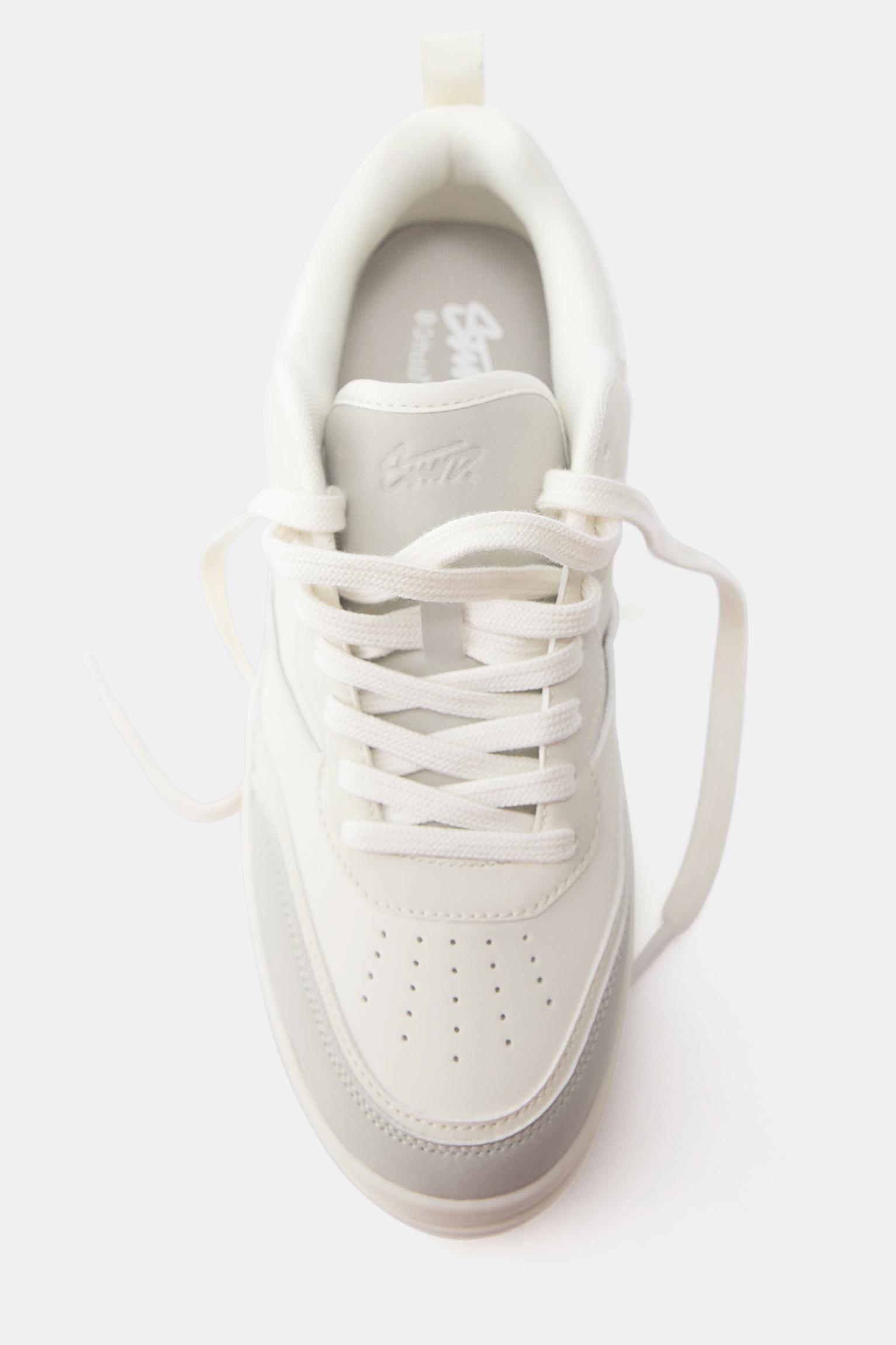 STWD multi-piece trainers — Ecru