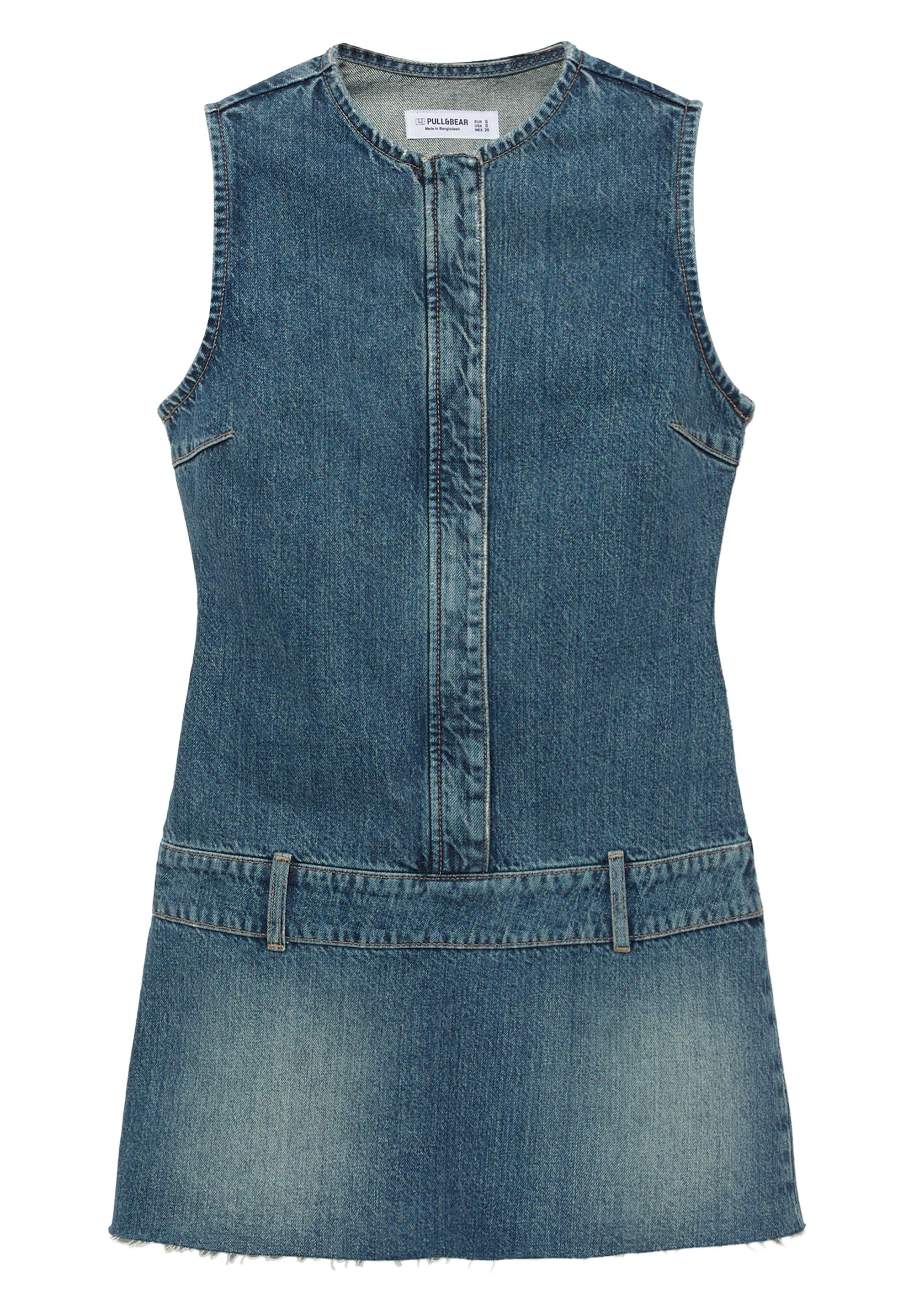 Short denim dress — Dark blue