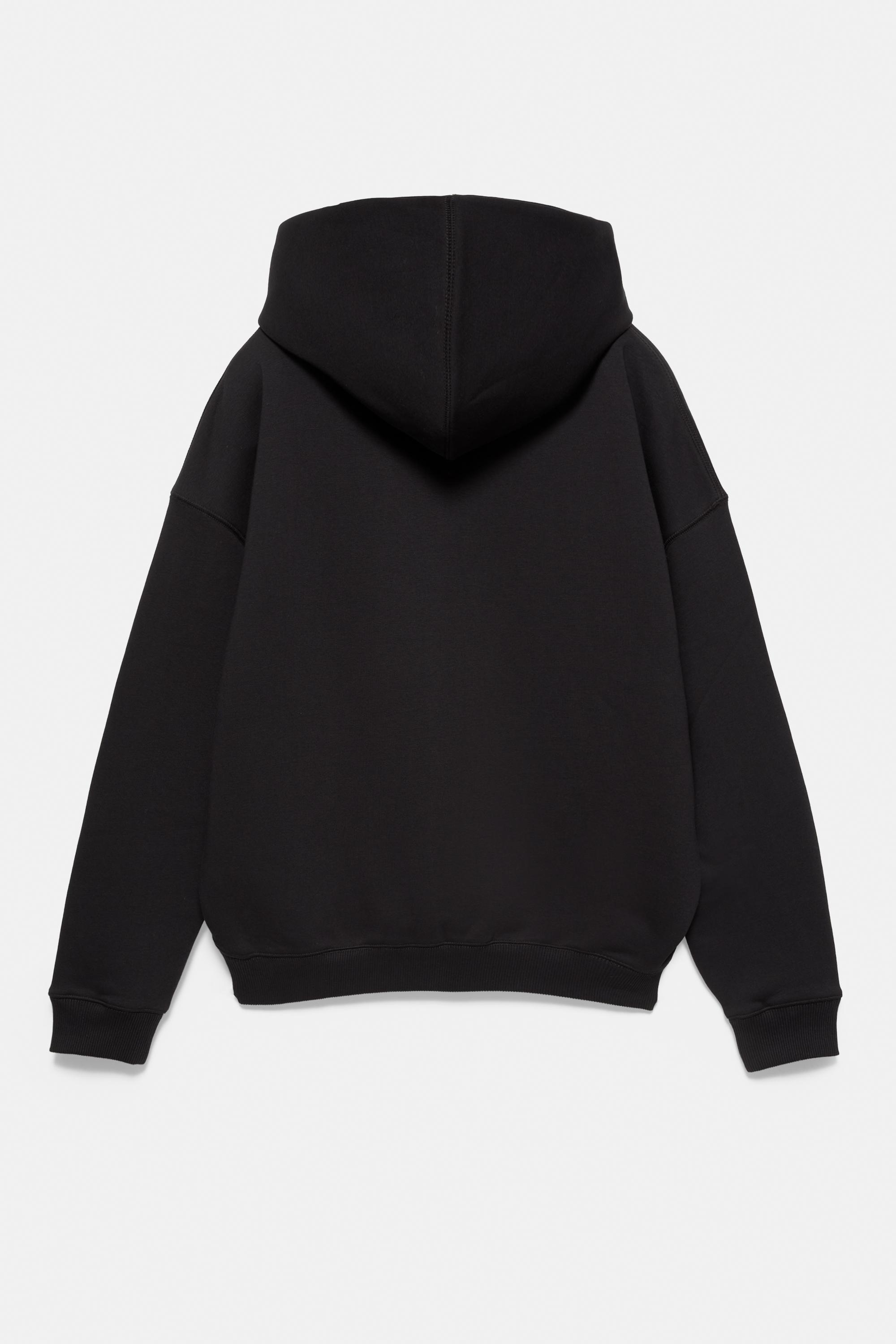 Boxy fit hoodie — Black