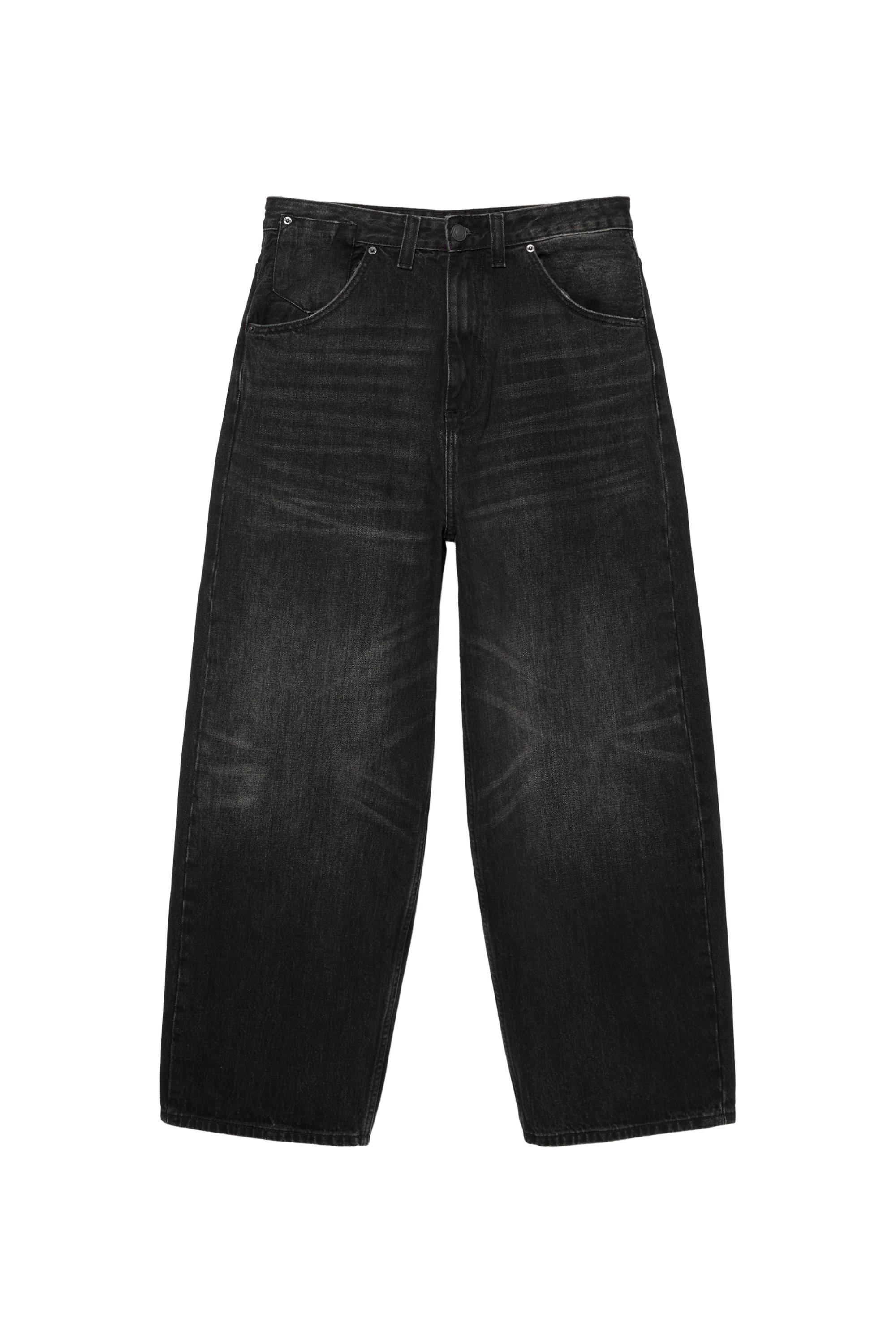 İşlemeli süper bol kesim jean - Görsel 49