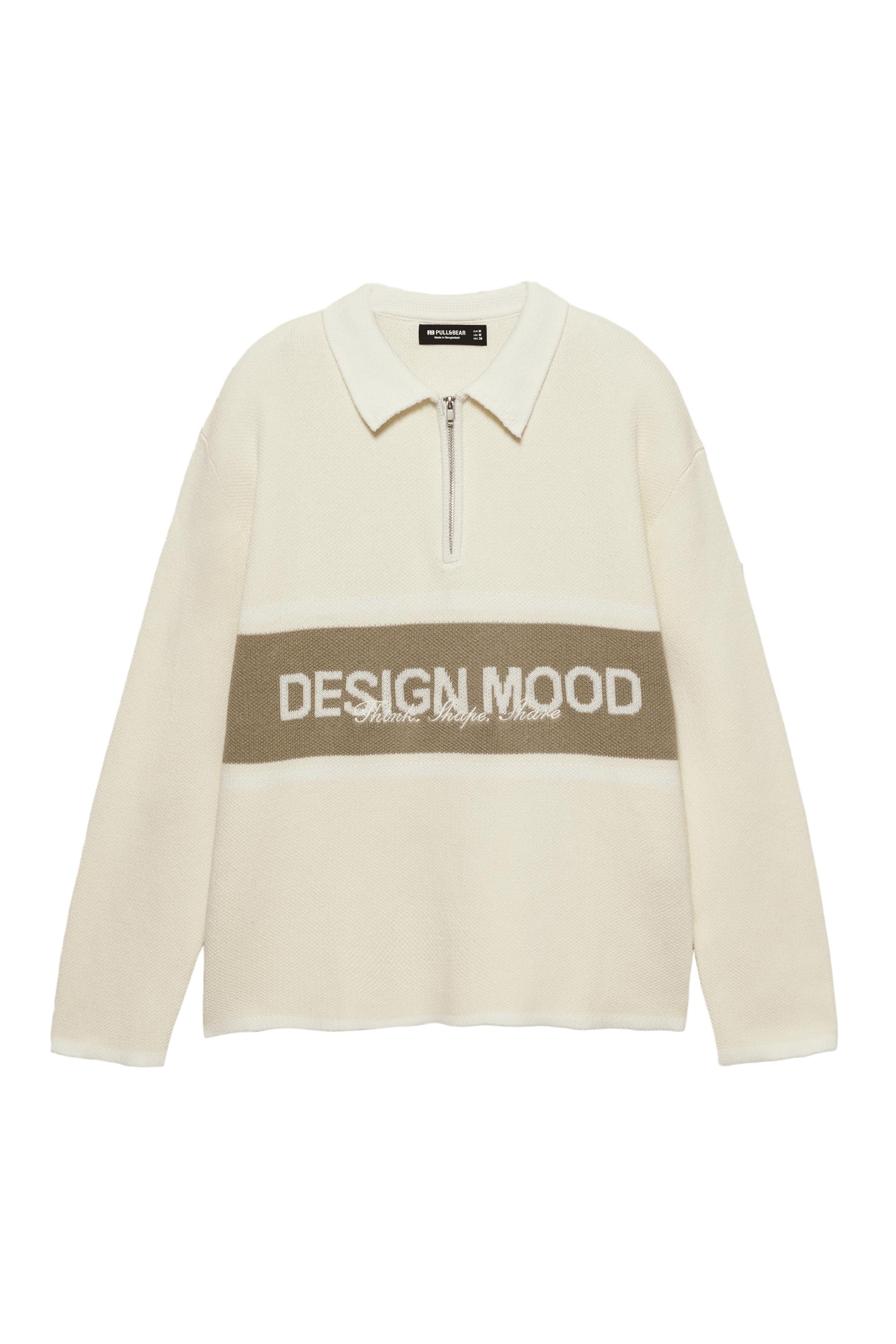 Fermuar detaylı örme polo - Görsel 3