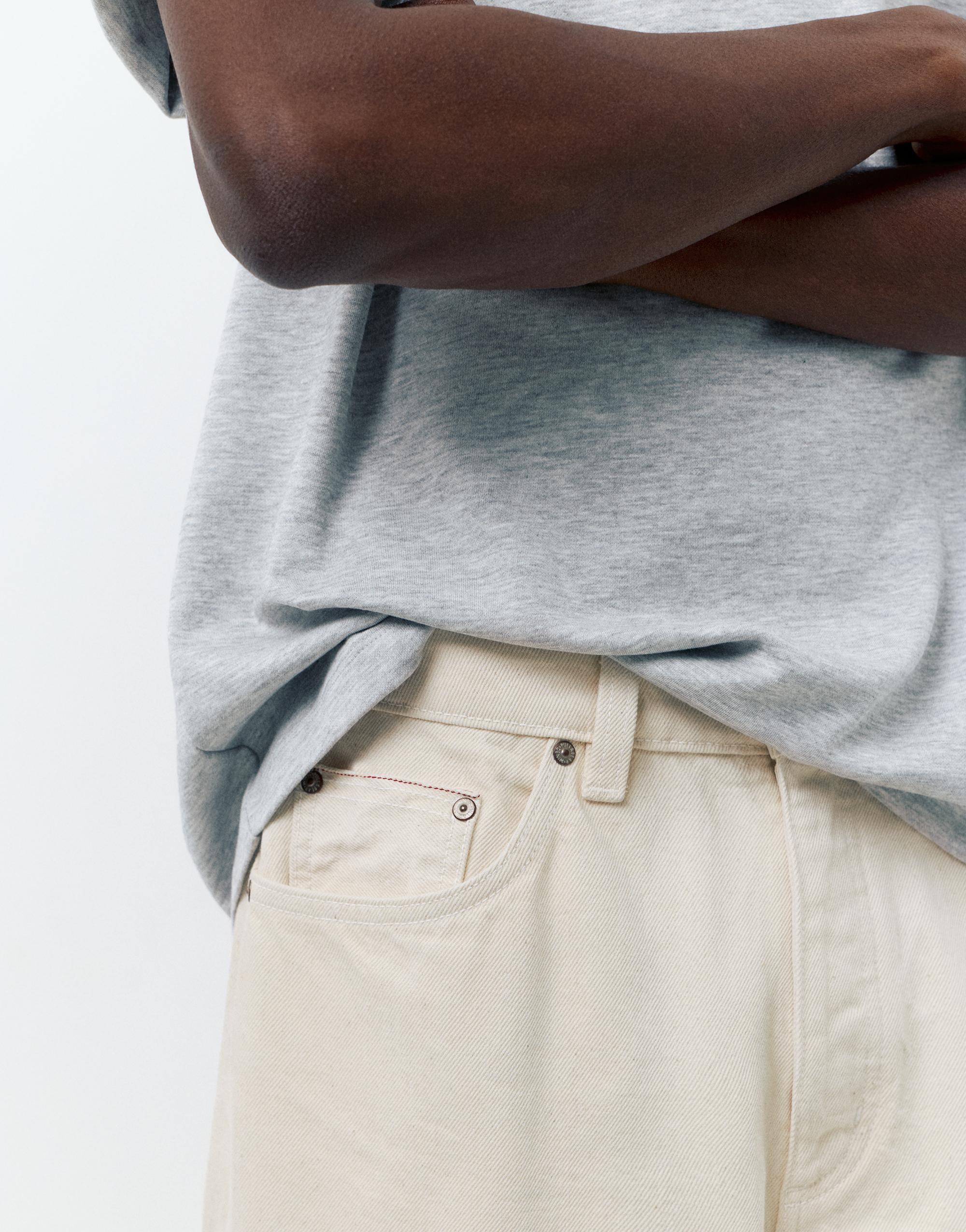 Selvedge straight fit jean - Görsel 12