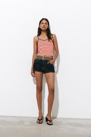 Striped strappy top — White/Red 5