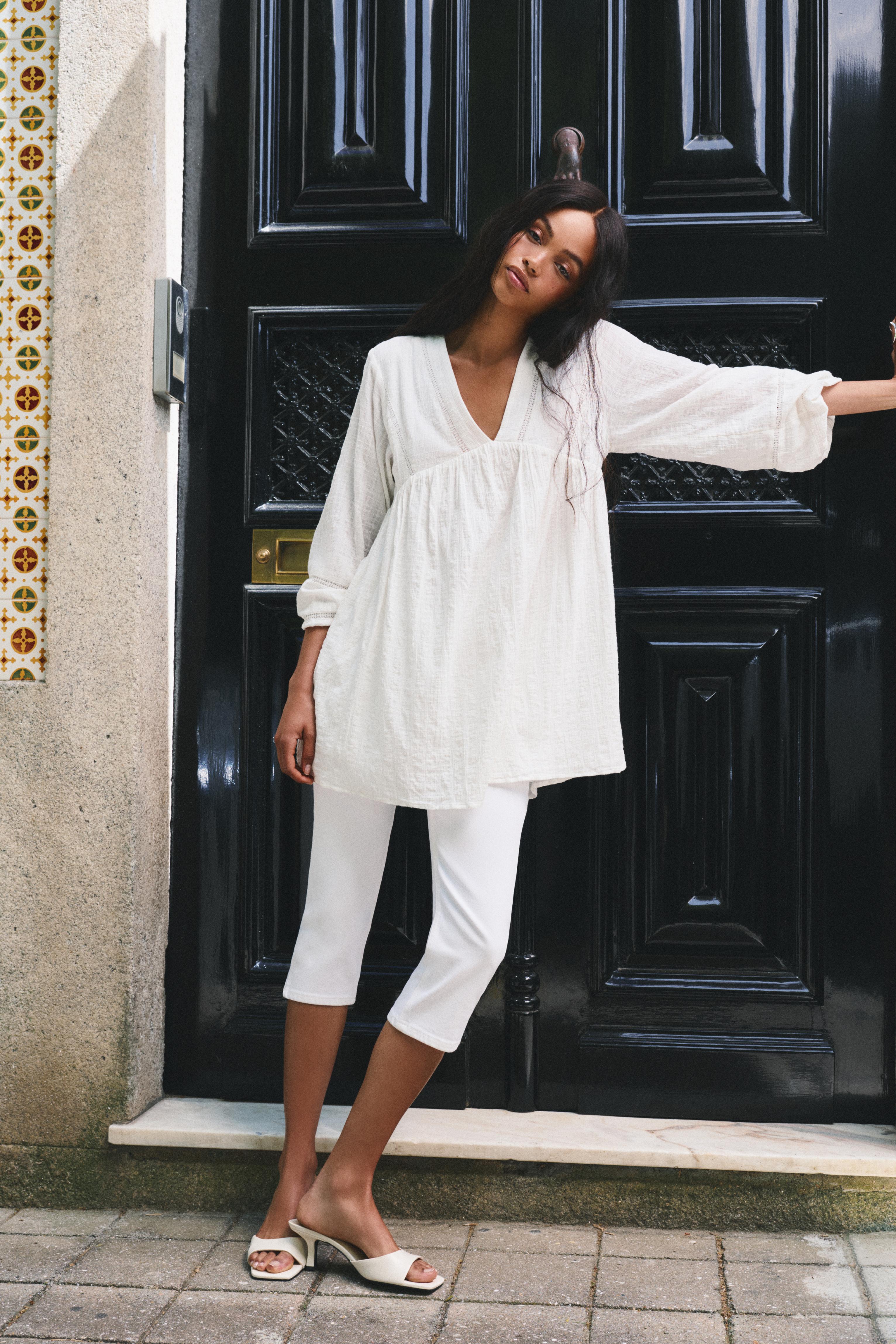 Short white dress — White