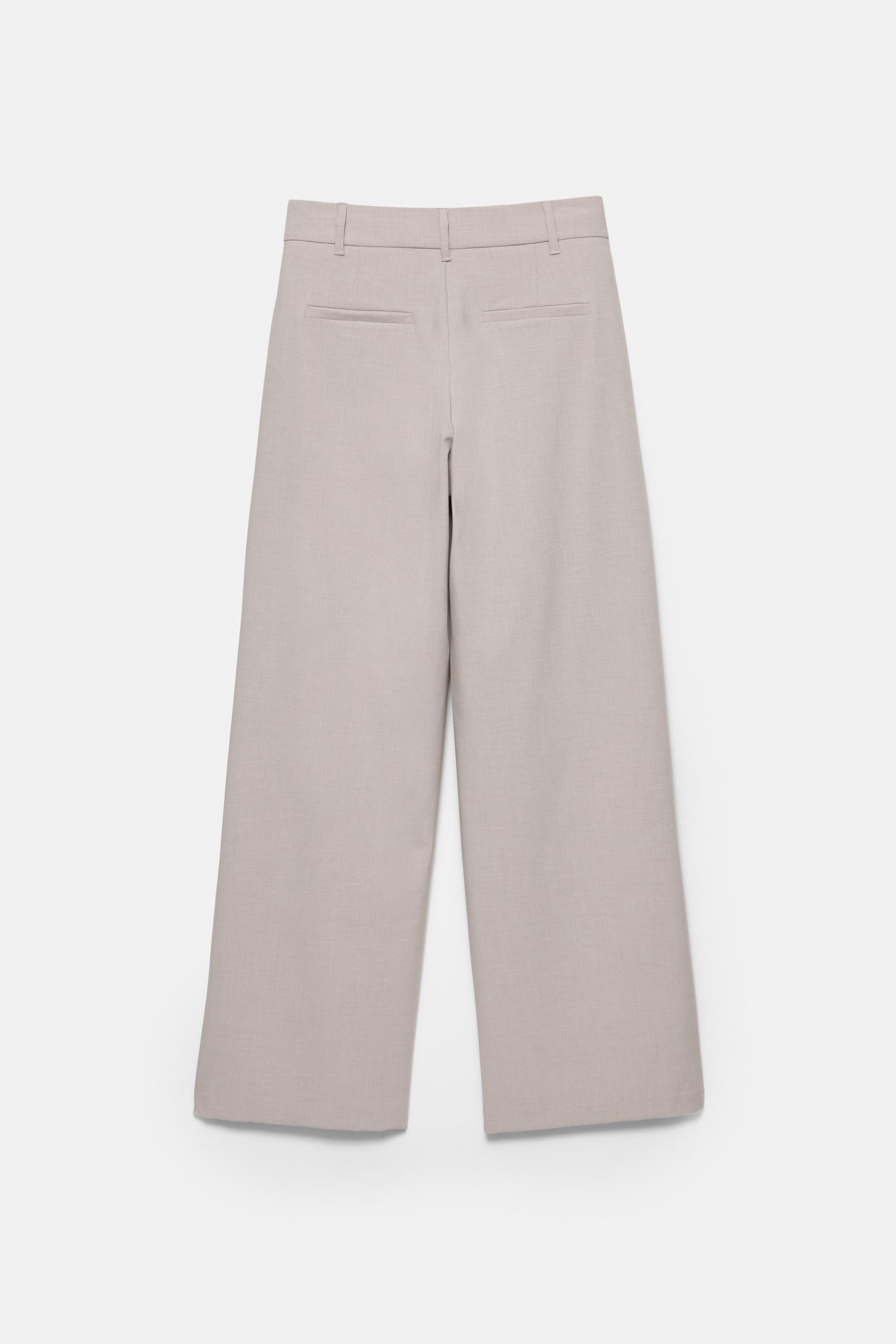 Darted smart trousers — Ecru