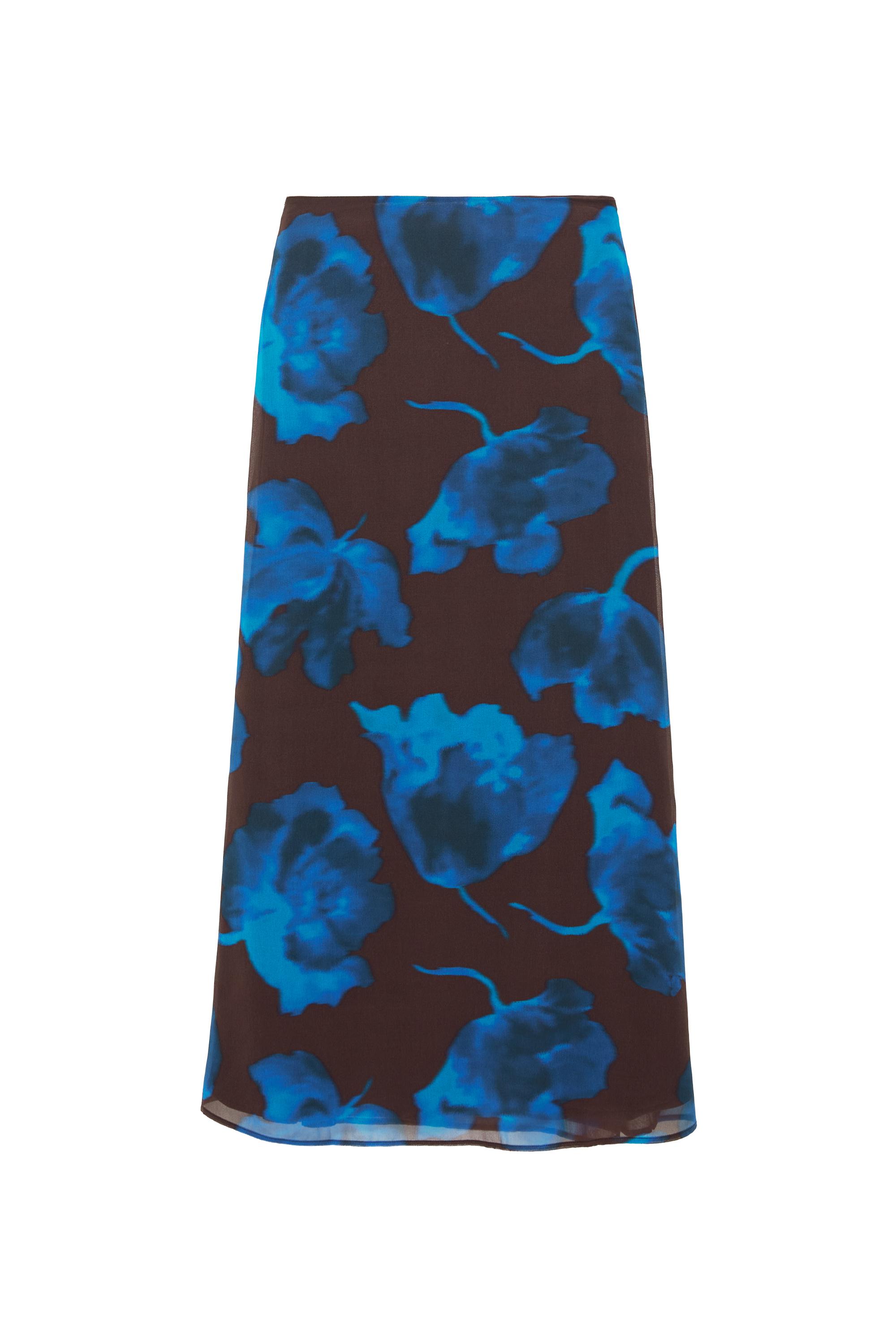 Floral midi skirt