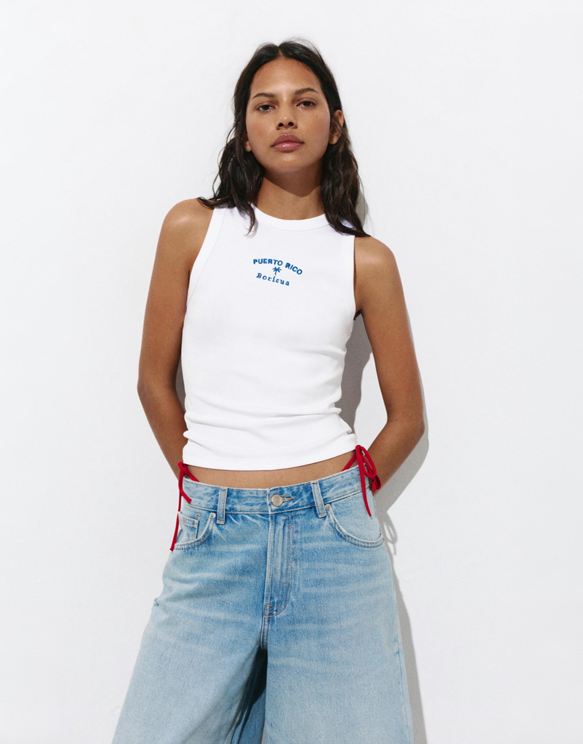 Puerto Rico tank top — White