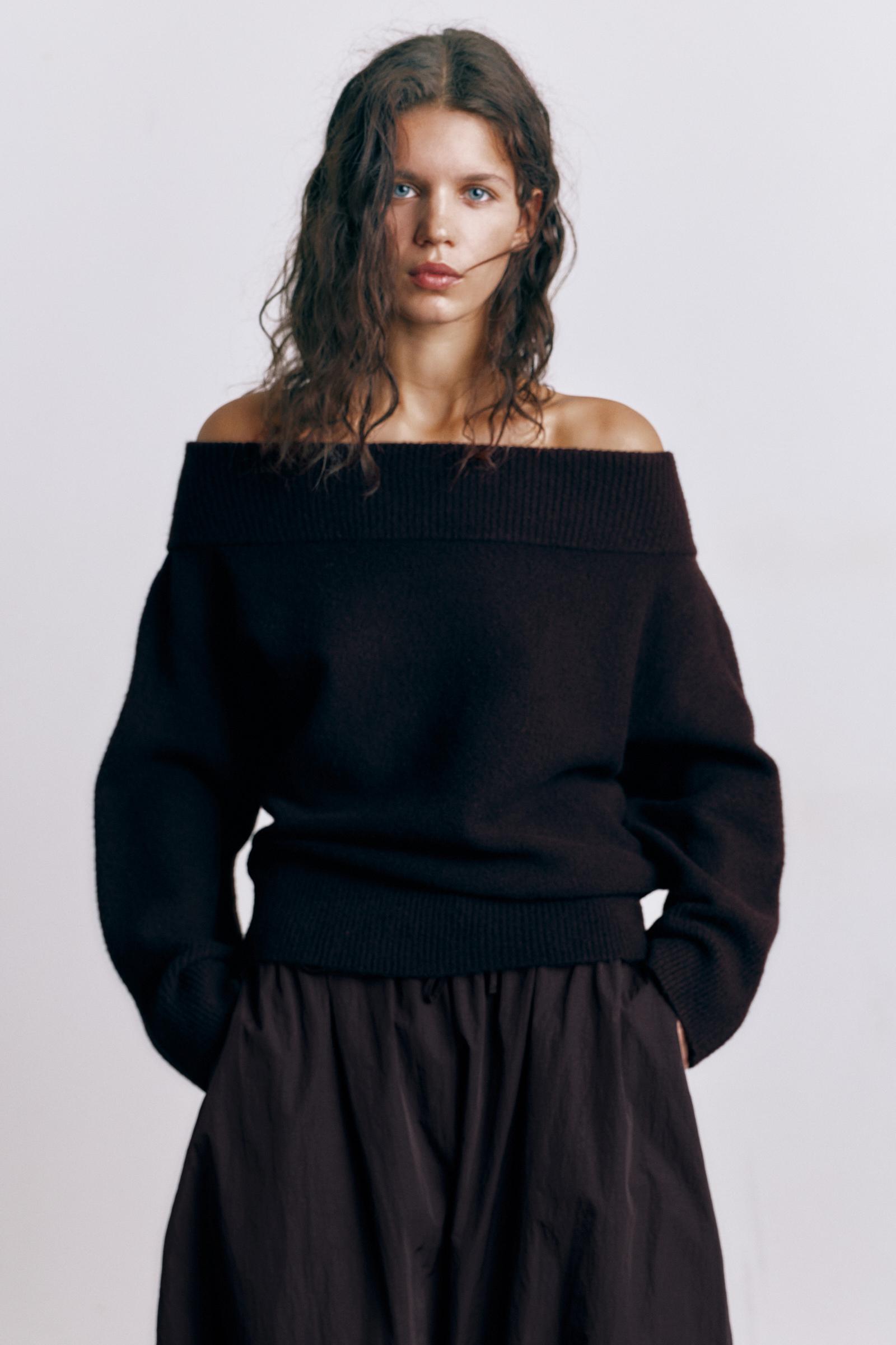 Maglia Scollo Bardot Punto Soft