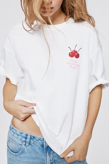 Oversize cake and cherry graphic T-shirt — Ice 4