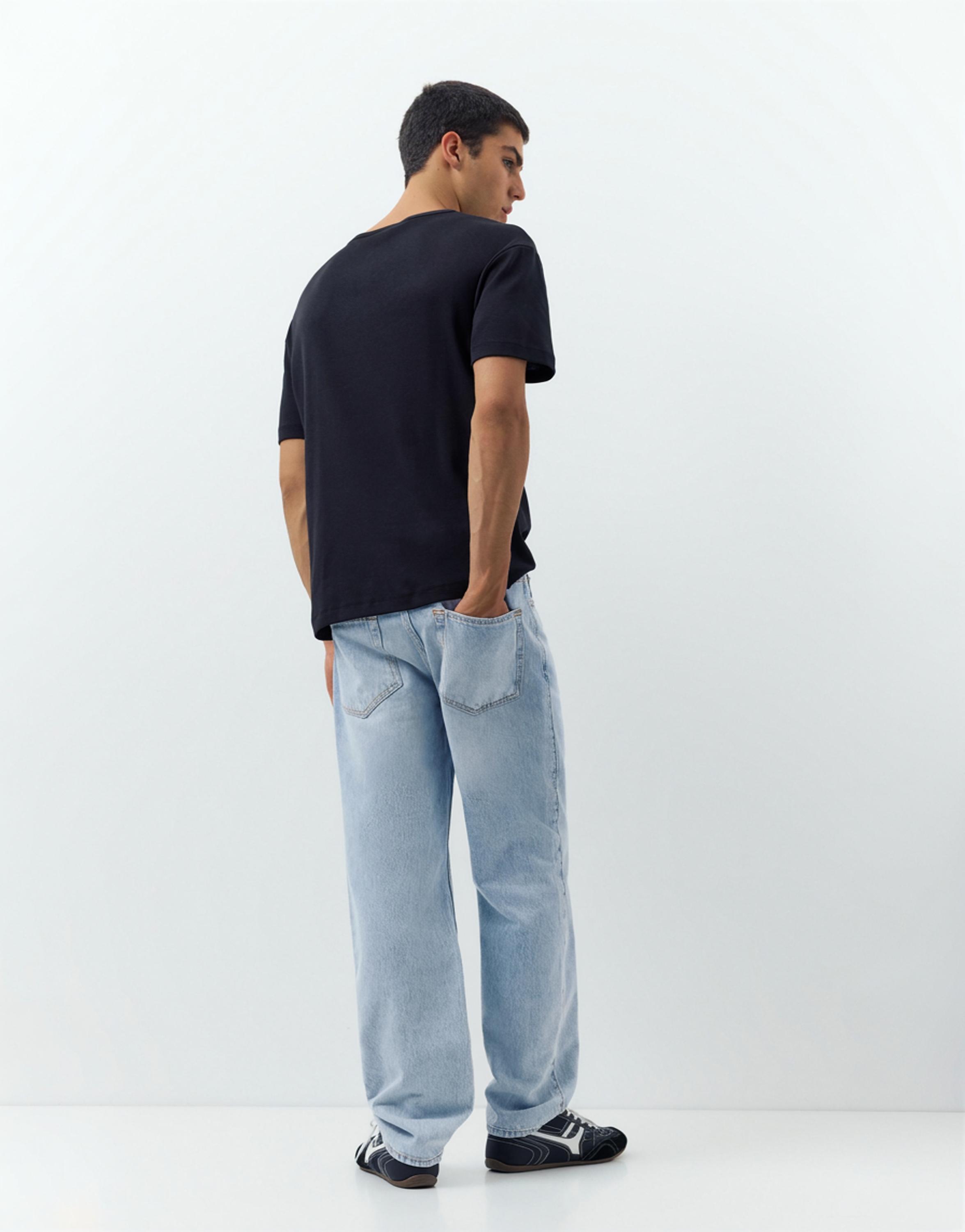 Straight-leg jeans — Pale indigo