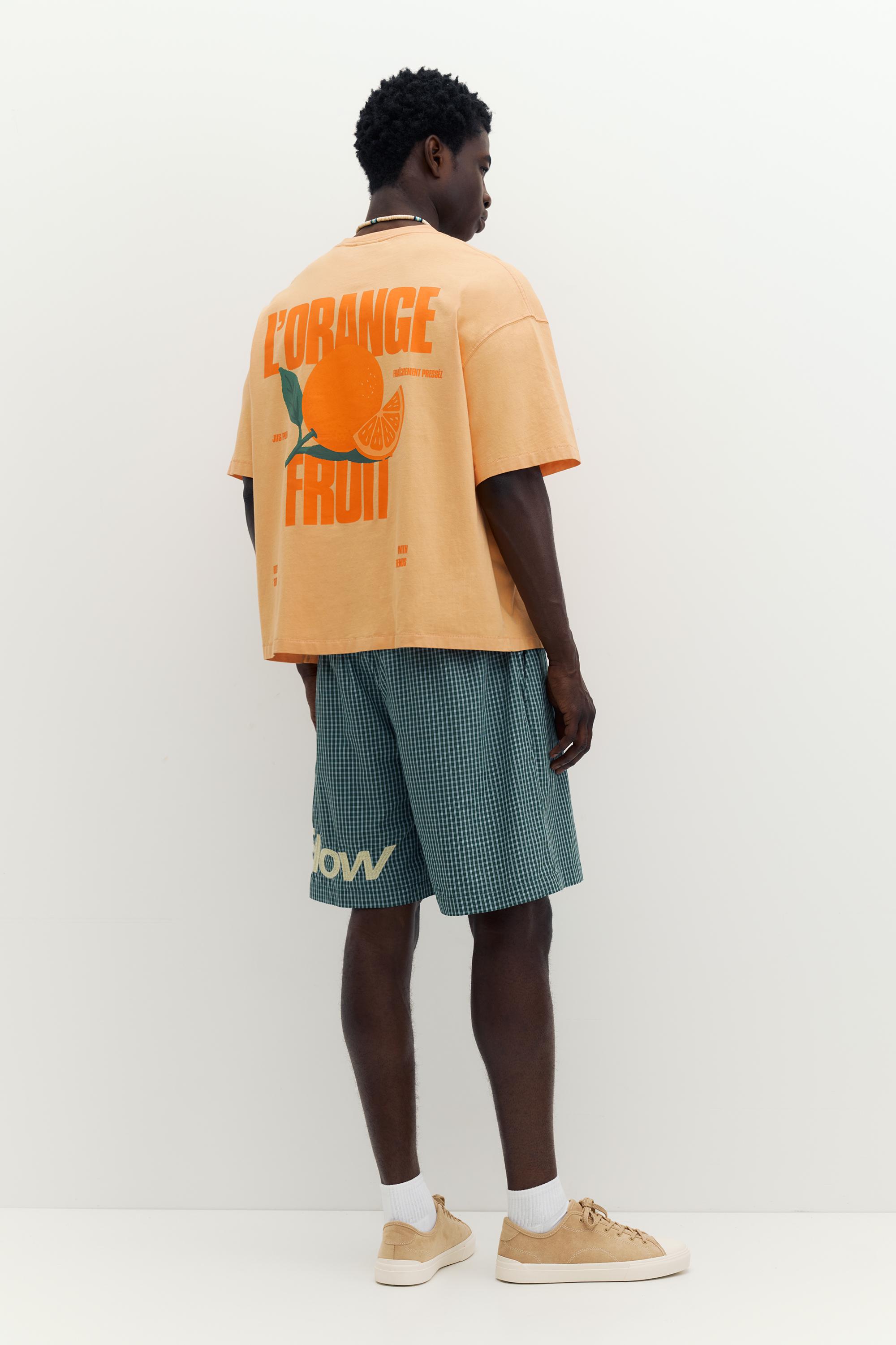 STWD orange graphic T-shirt — Orange