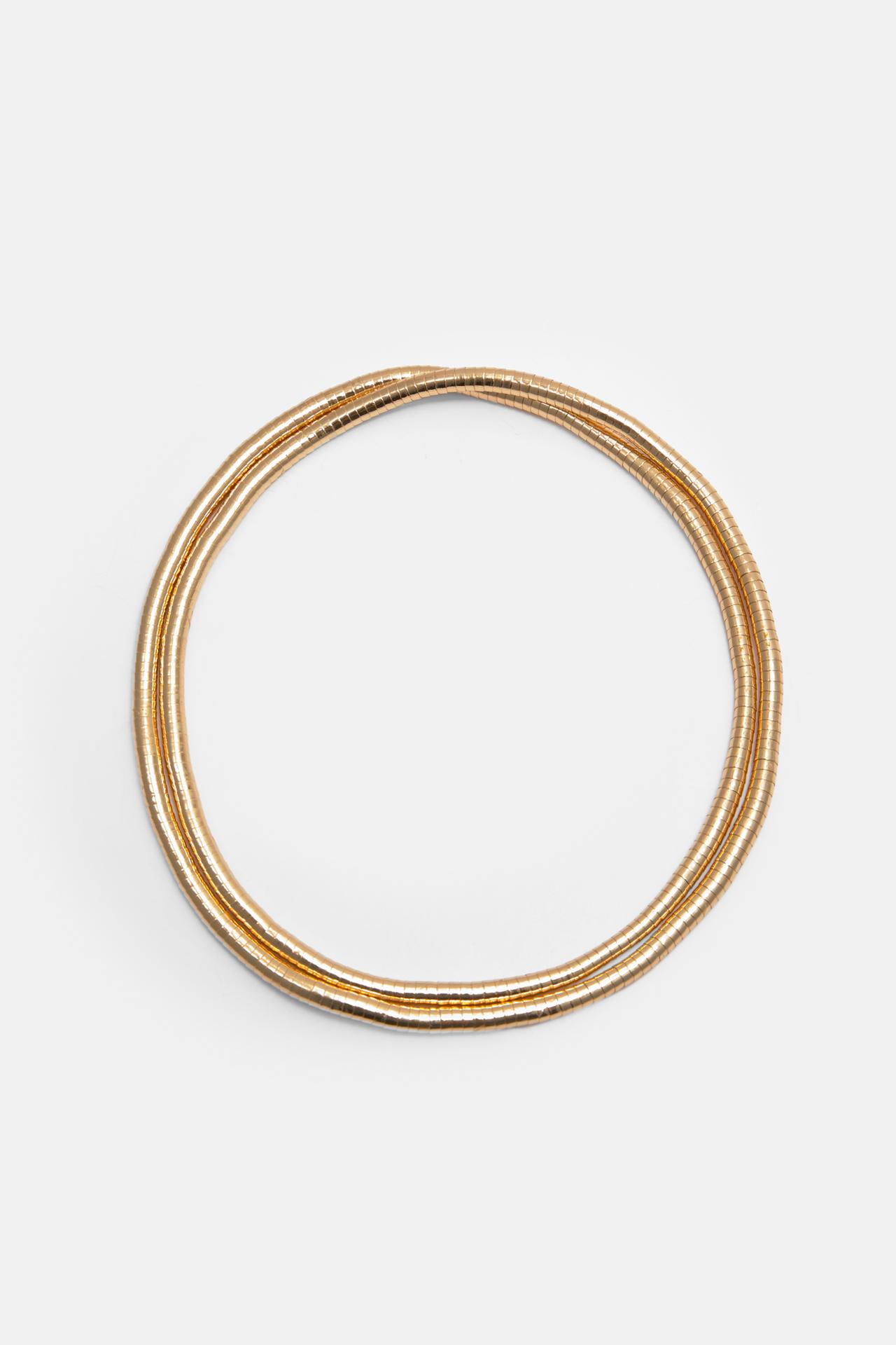Metallic necklace — Gold