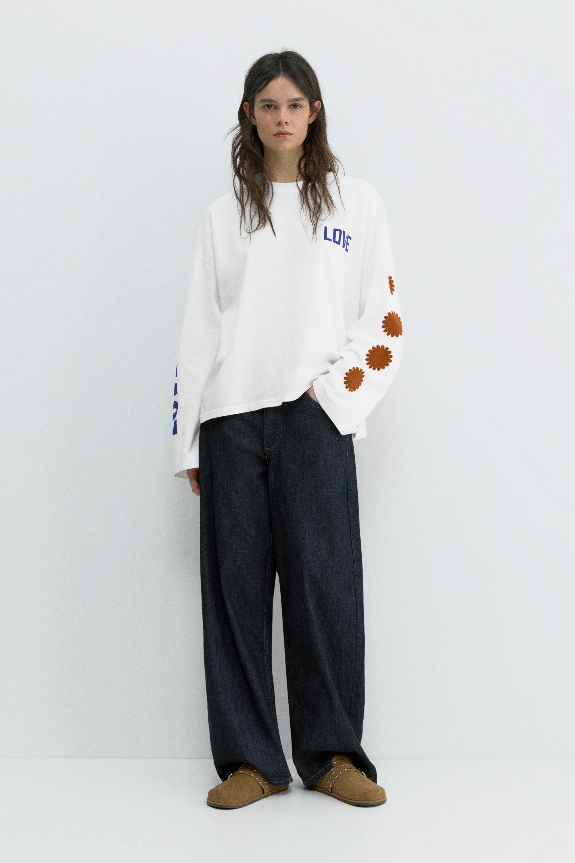 Love grafik baskılı t-shirt - Görsel 5