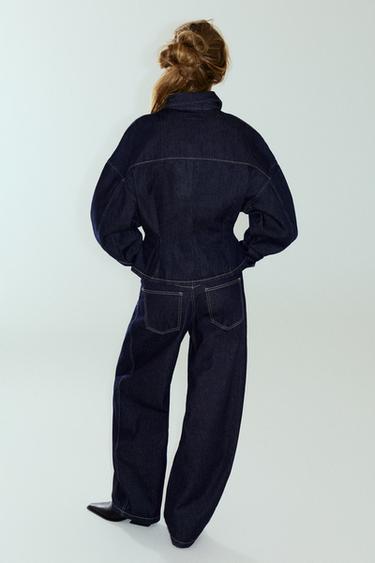 Fitted denim shirt — Navy 2