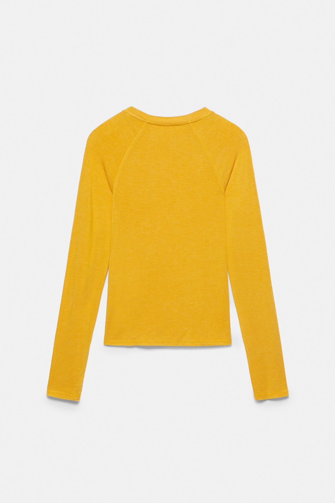 Raglan sleeve T-shirt — Mustard