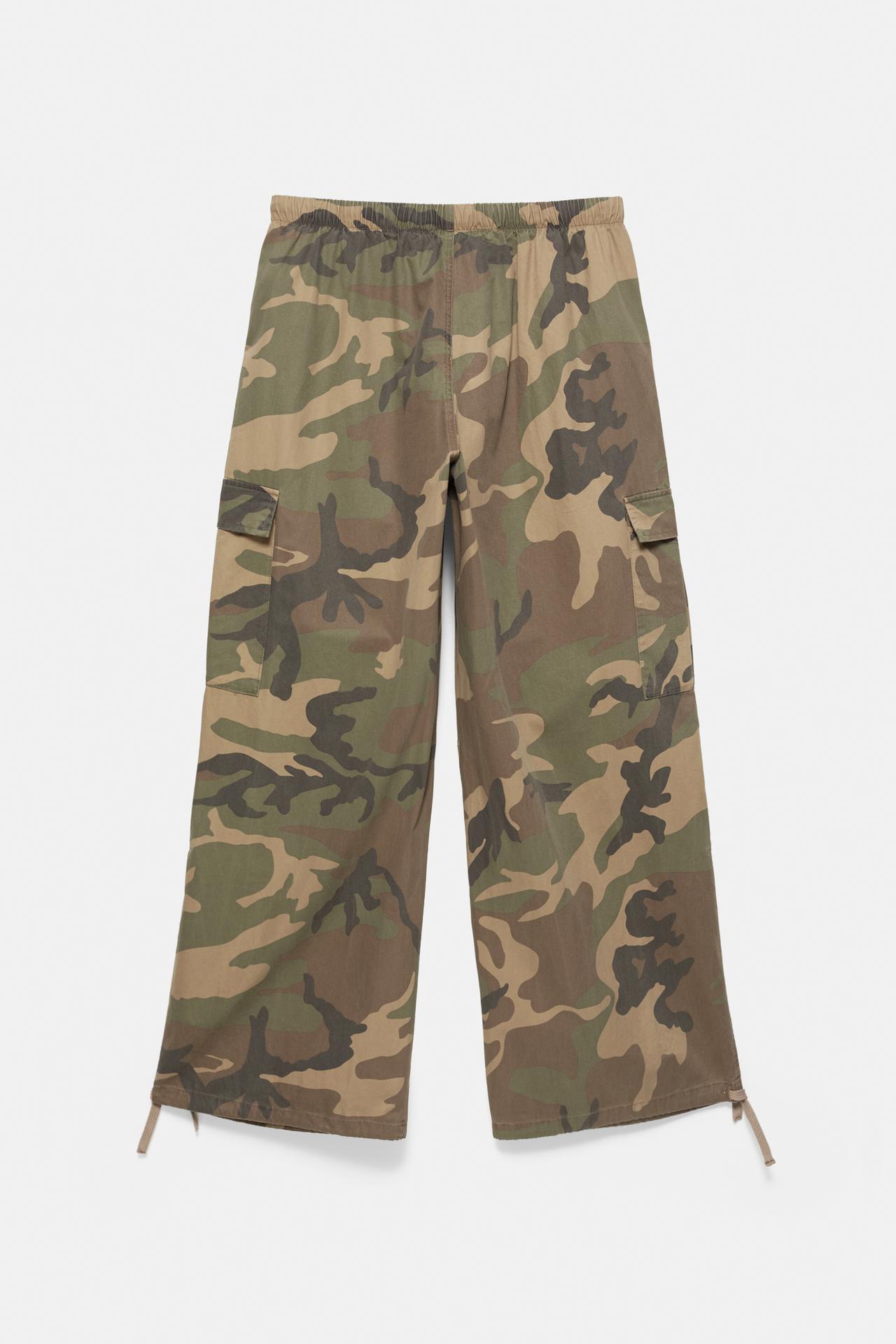 Parachute cargo trousers — Khaki
