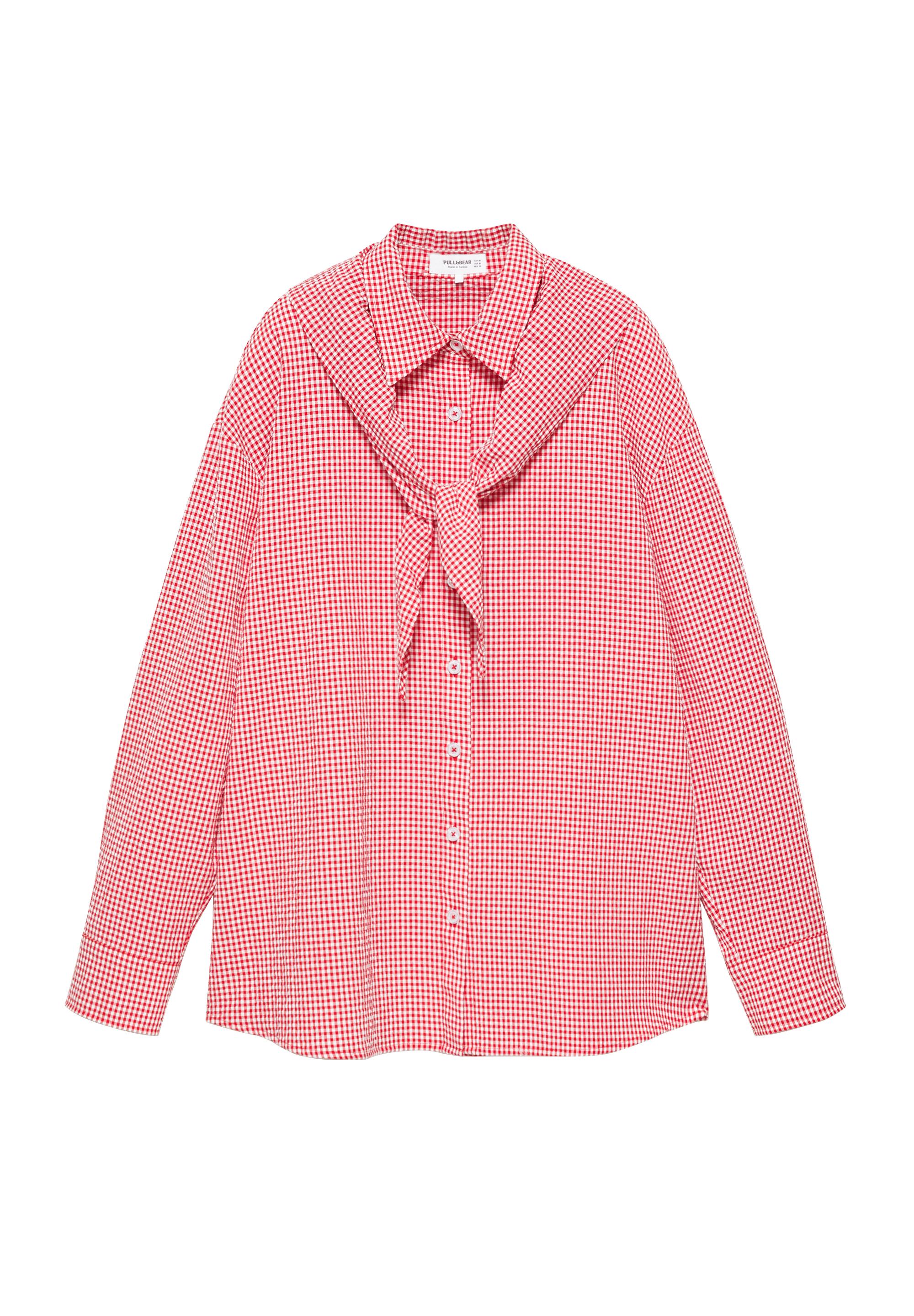 Pötikareli bandana gömlek - Görsel 12