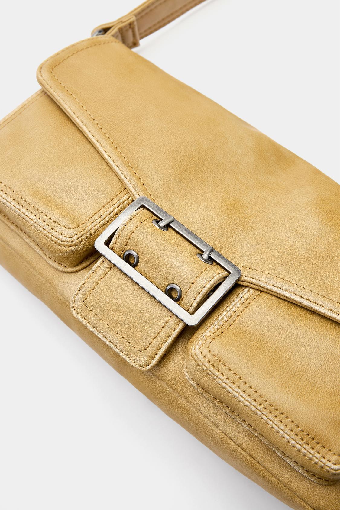 Shoulder bag with pockets and buckle - PULL&BEAR 