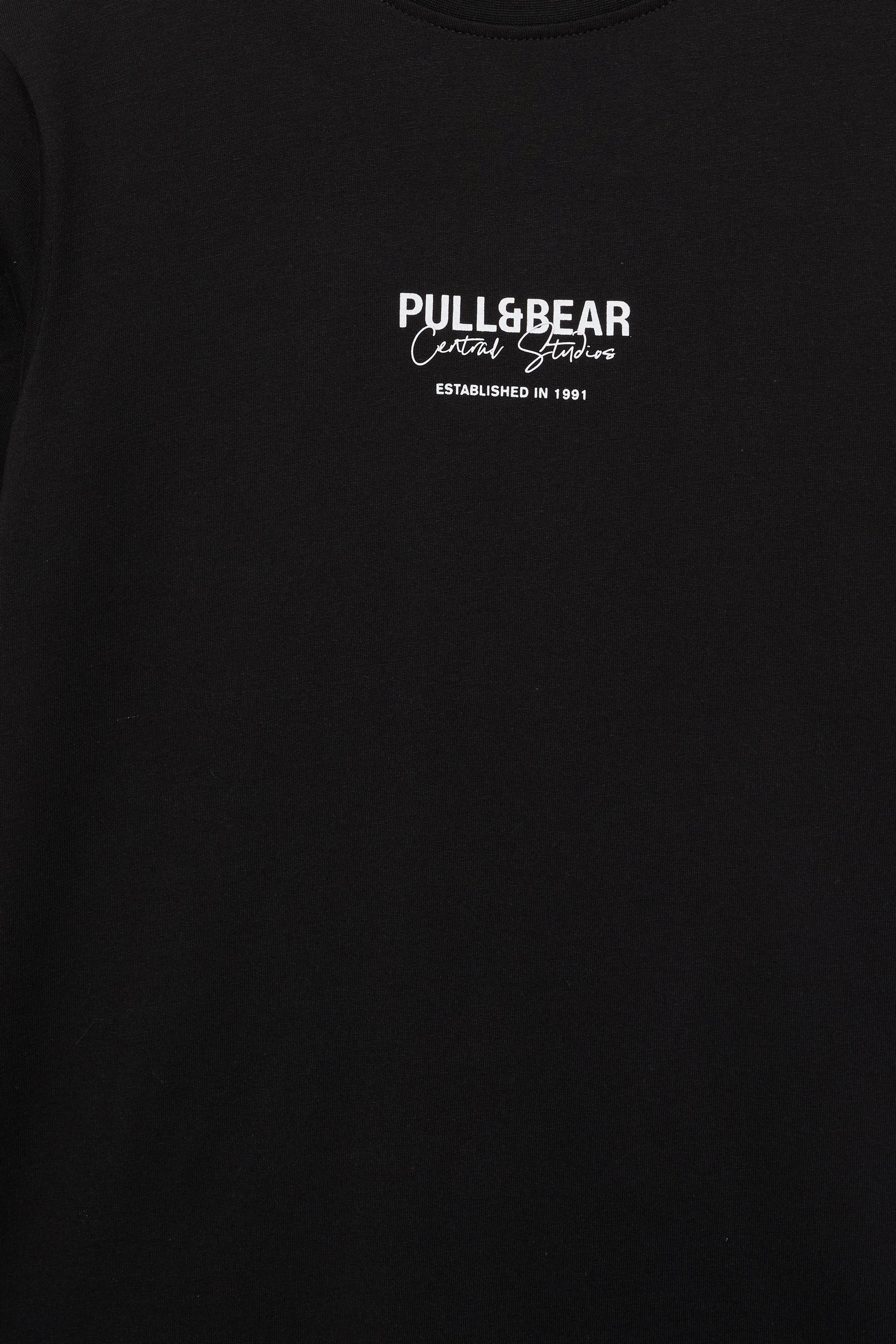 Embroidered logo T-shirt — Black