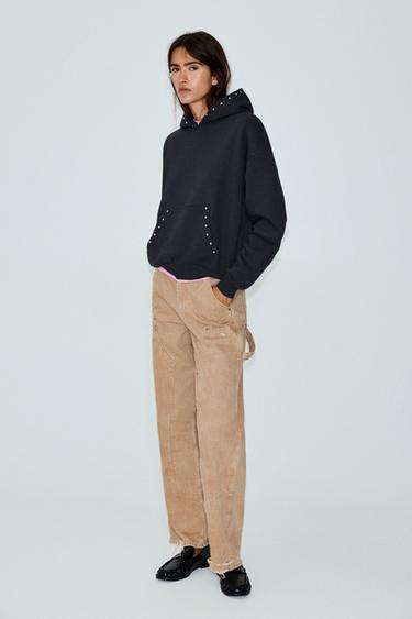 Studded hoodie — Dark grey 4