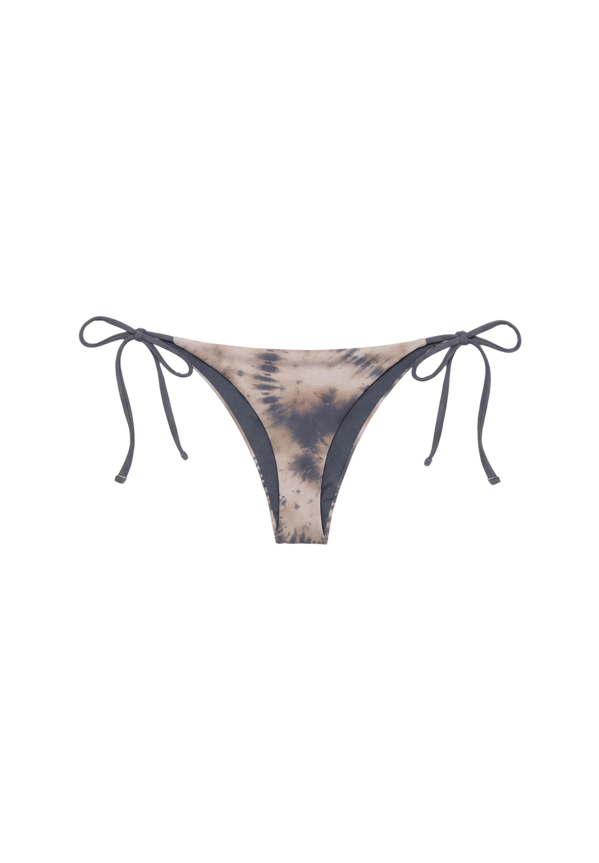 Tie-dye knot bikini bottoms — Blue