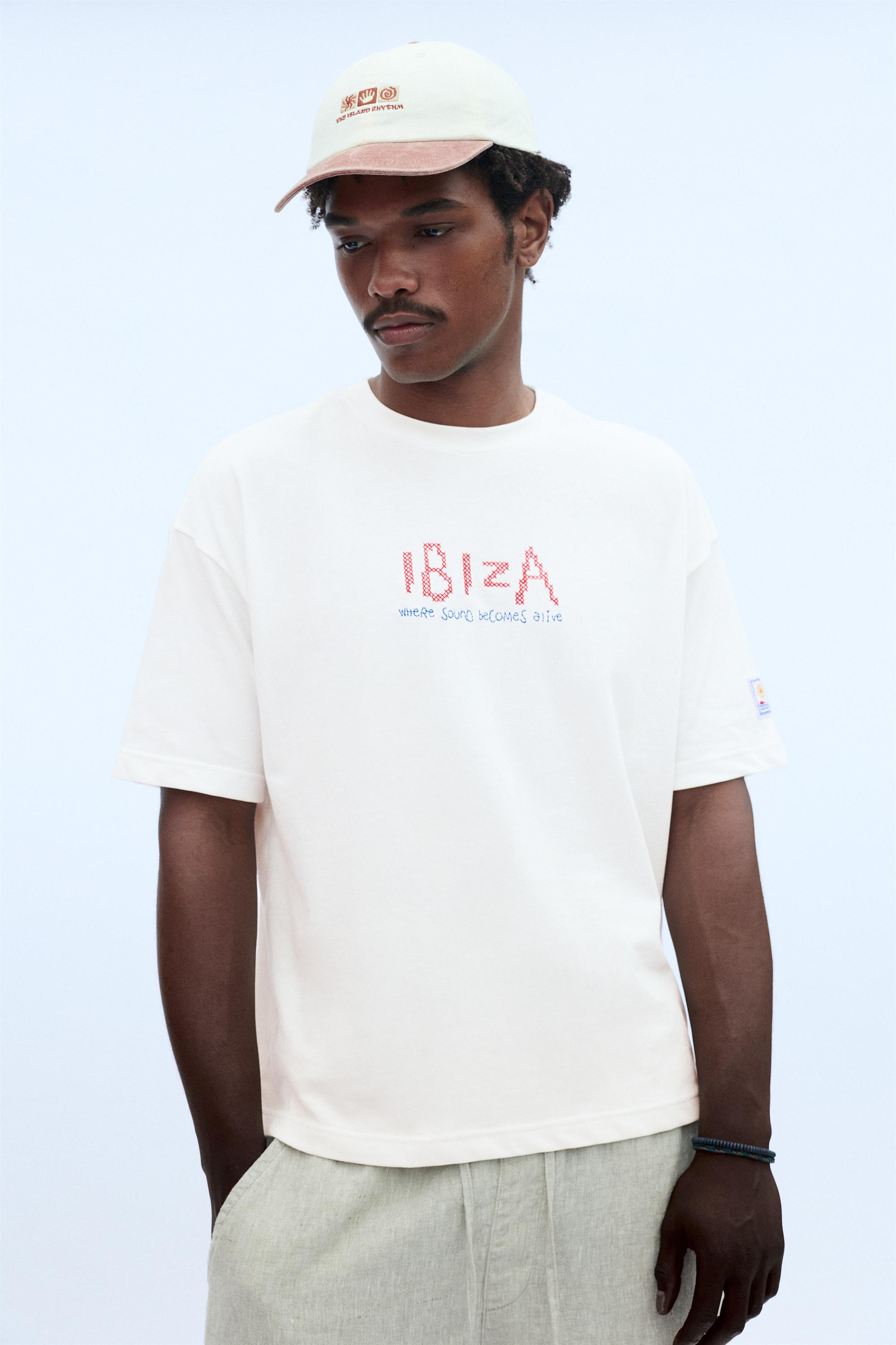 Relaxed fit Ibiza T-shirt — Off white