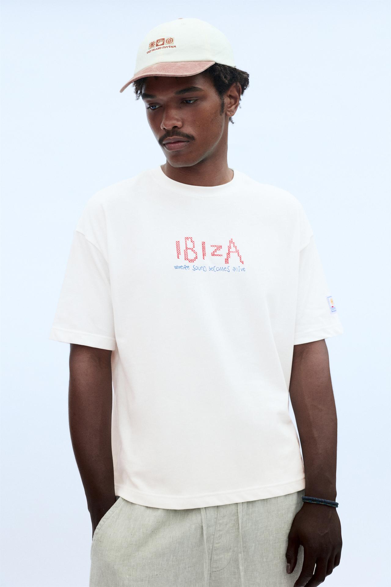 Relaxed fit Ibiza T-shirt — Off white