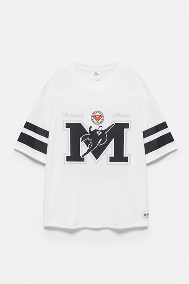 Superman Football T-shirt — Off white 1