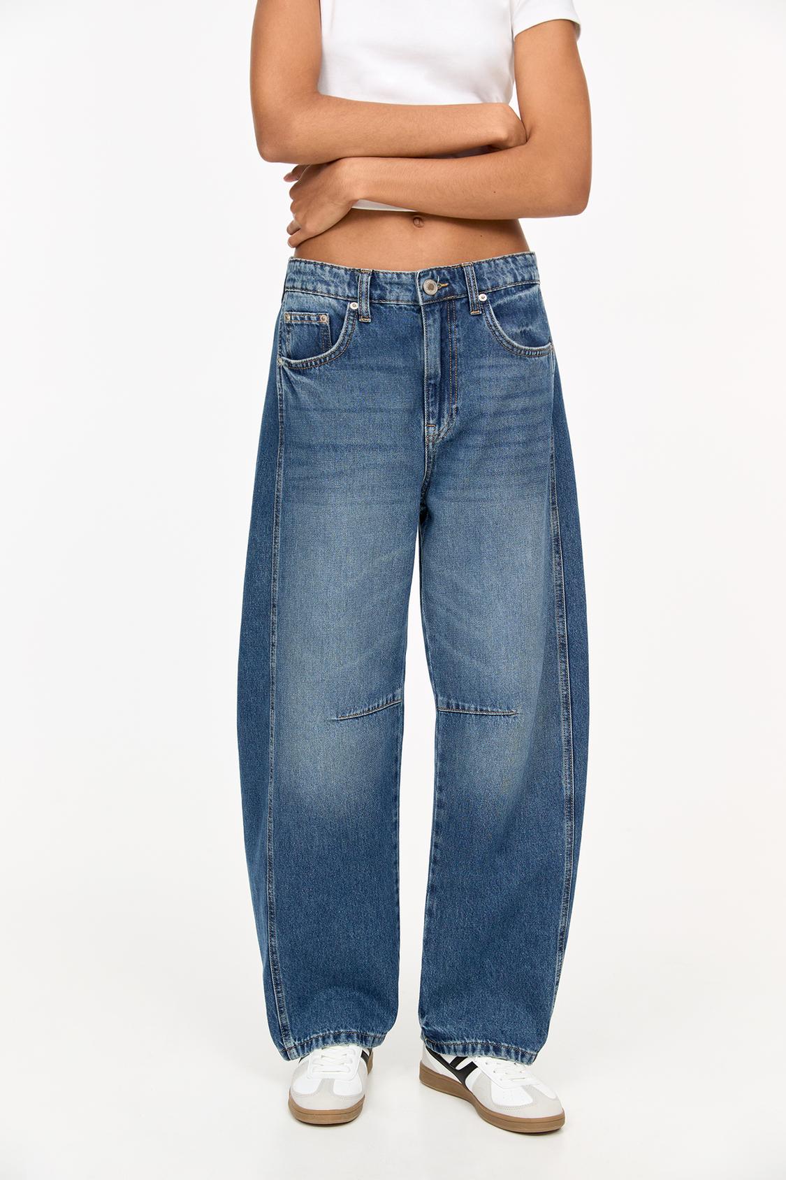 Womens Jeans Barrel Fit Pantalones Barrel Jeans PULL&BEAR