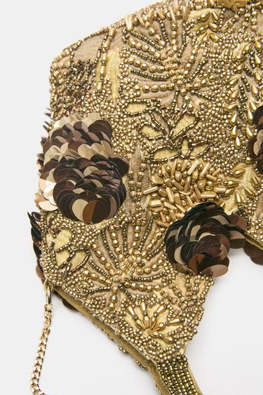 Beaded handbag — Gold 4