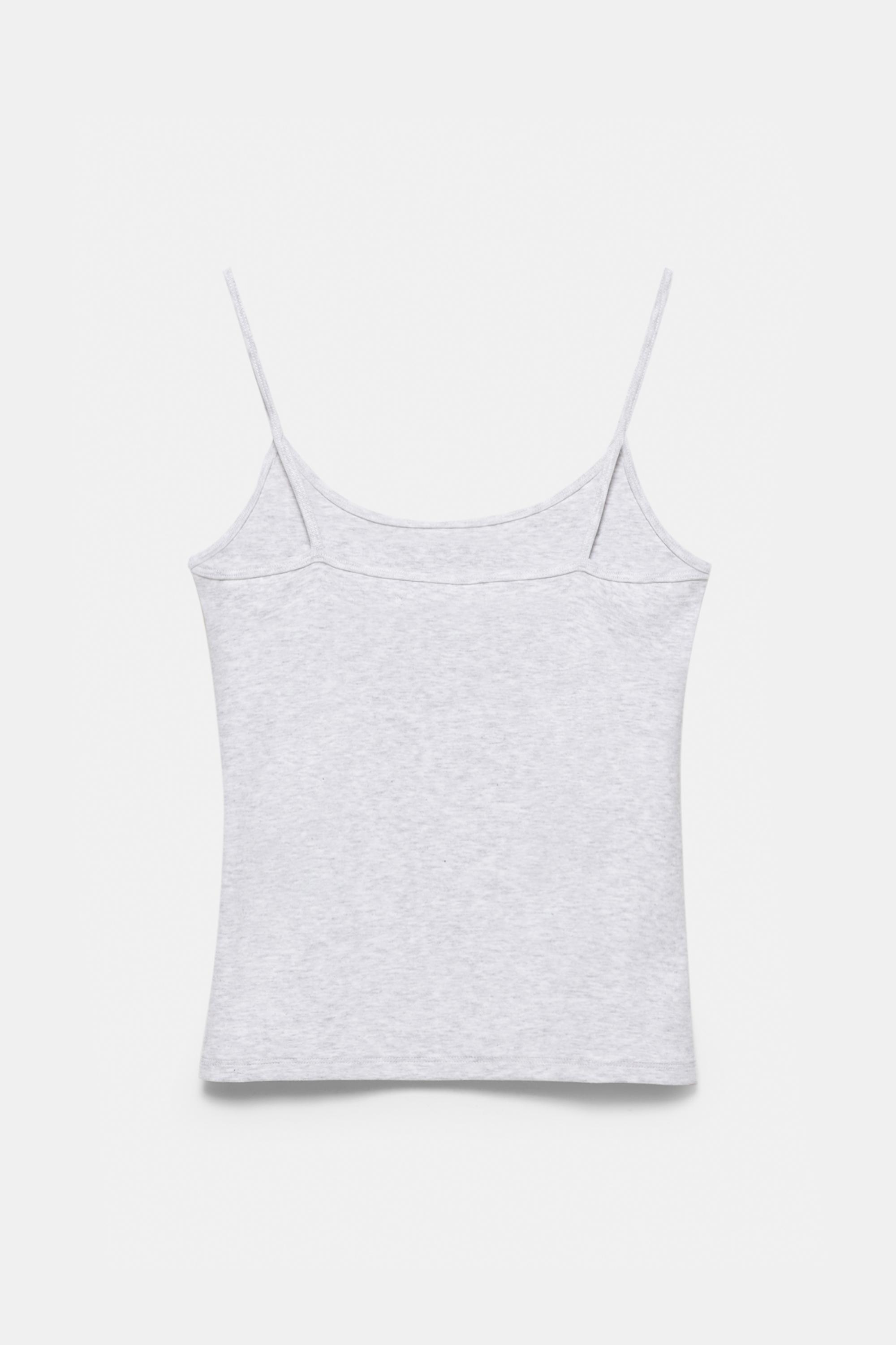 Thin strap top — Grey marl