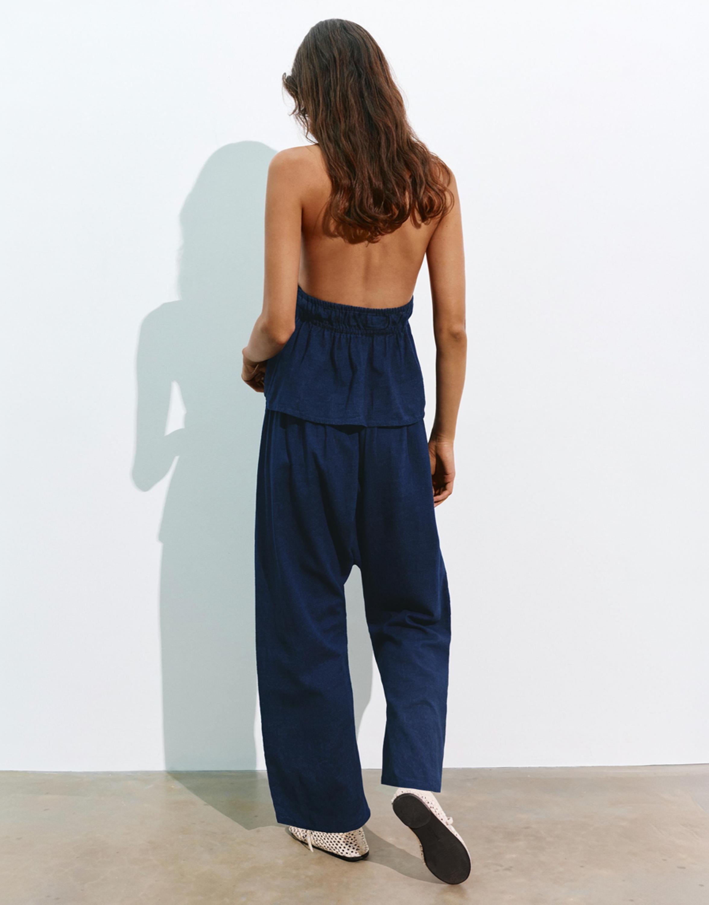Fluid baggy jeans — Dark blue
