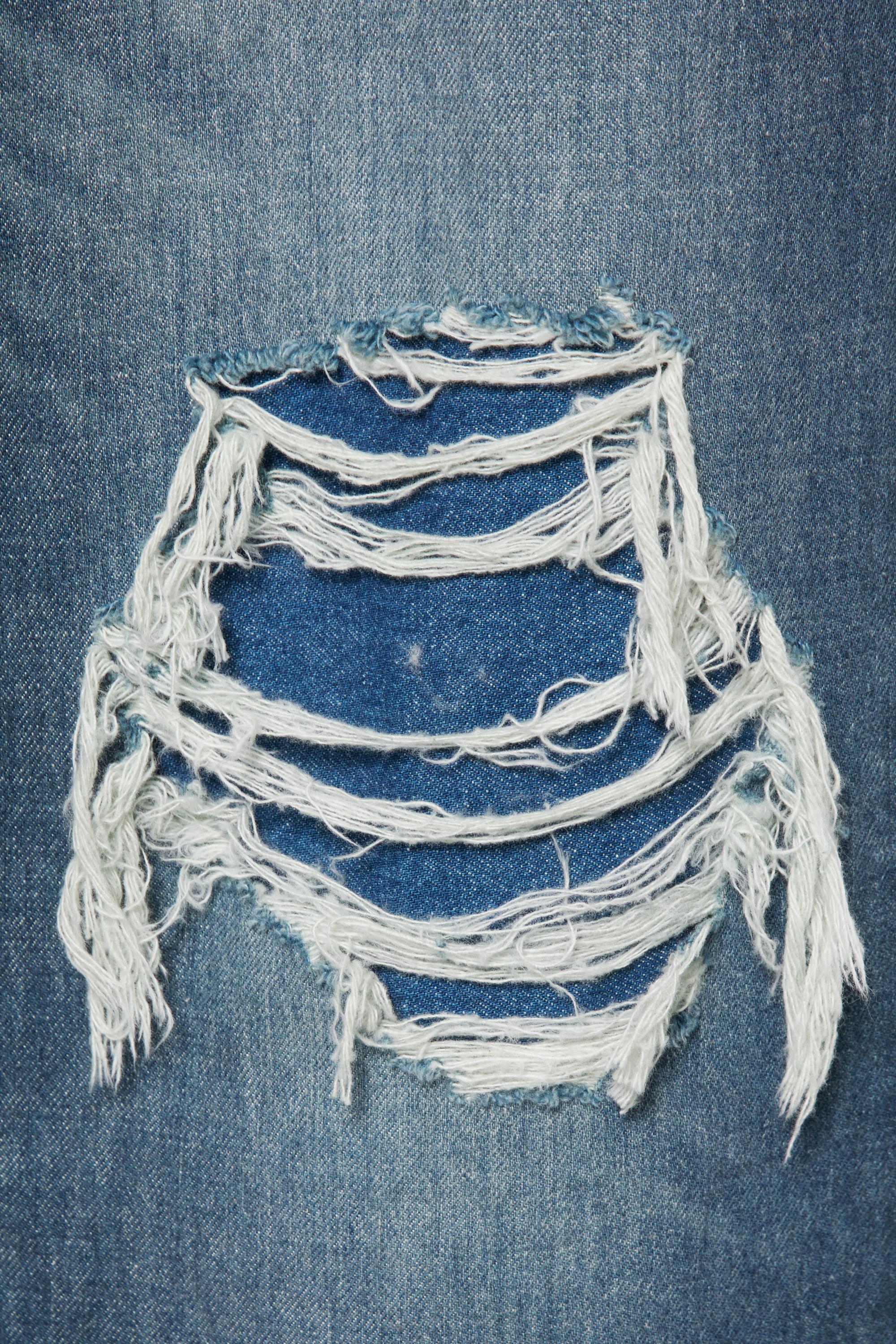 Pull&Bear Yırtık detaylı baggy jean