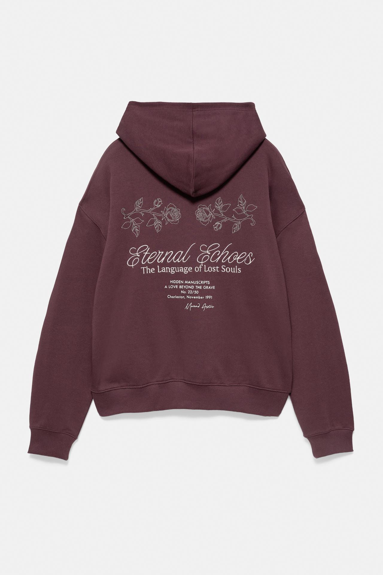 Eternal Echoes hoodie — Wine