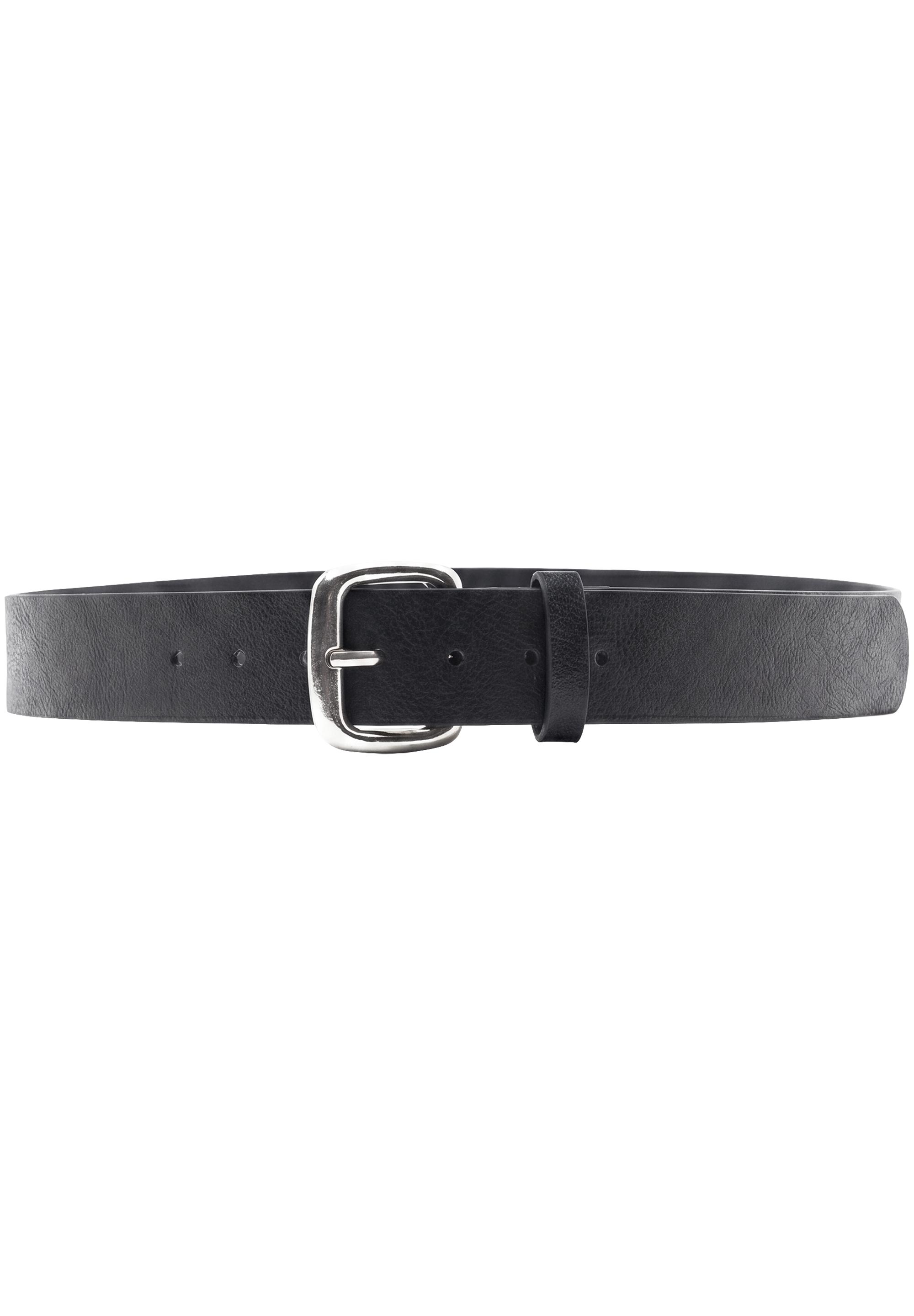 Square buckle belt — Black