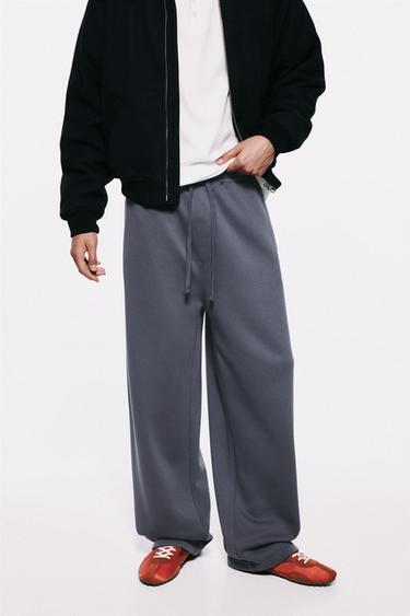Basic baggy tracksuit bottoms — Grey blue 4